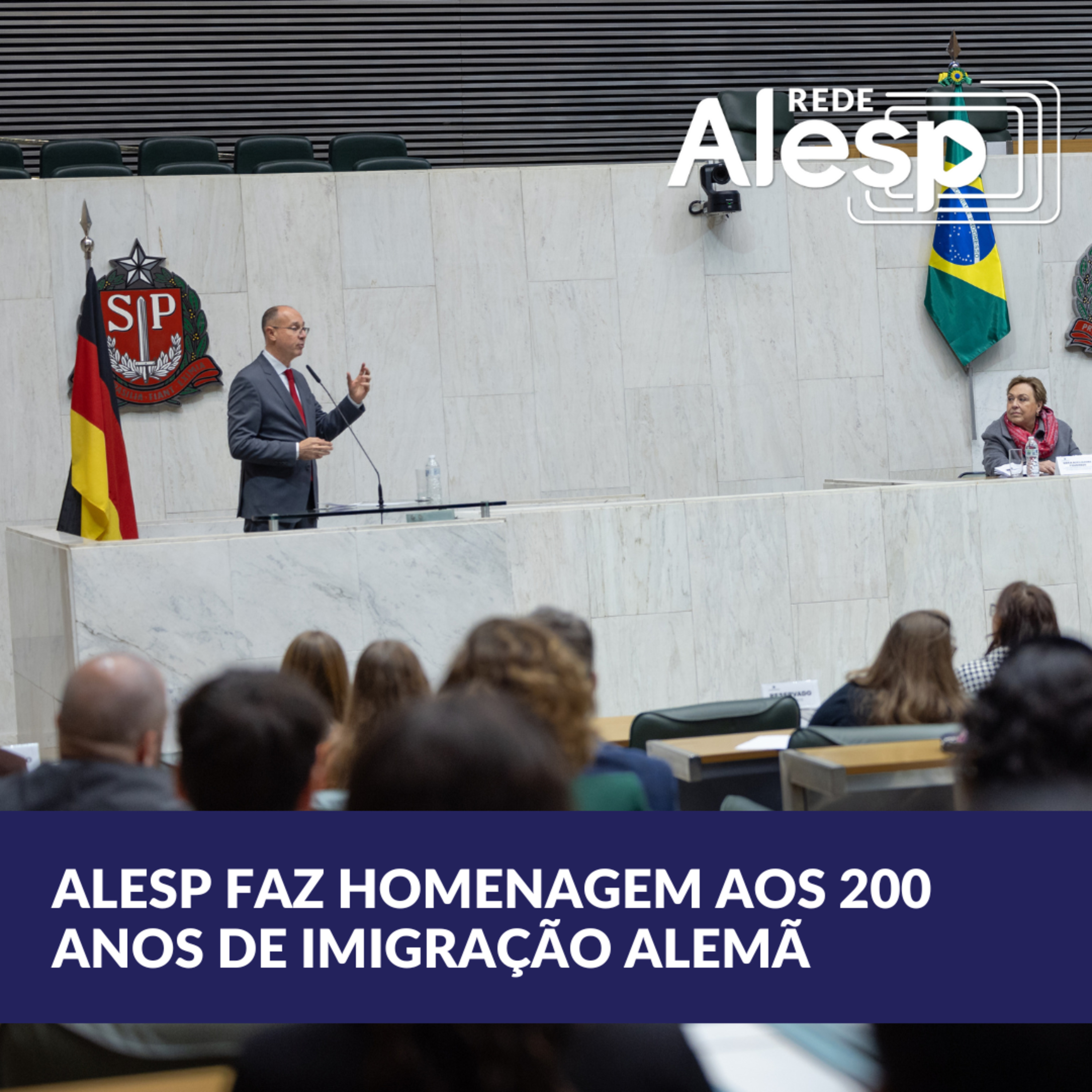 Alesp tem Sessão Solene em homenagem aos 200 anos da imigração alemã episode artwork