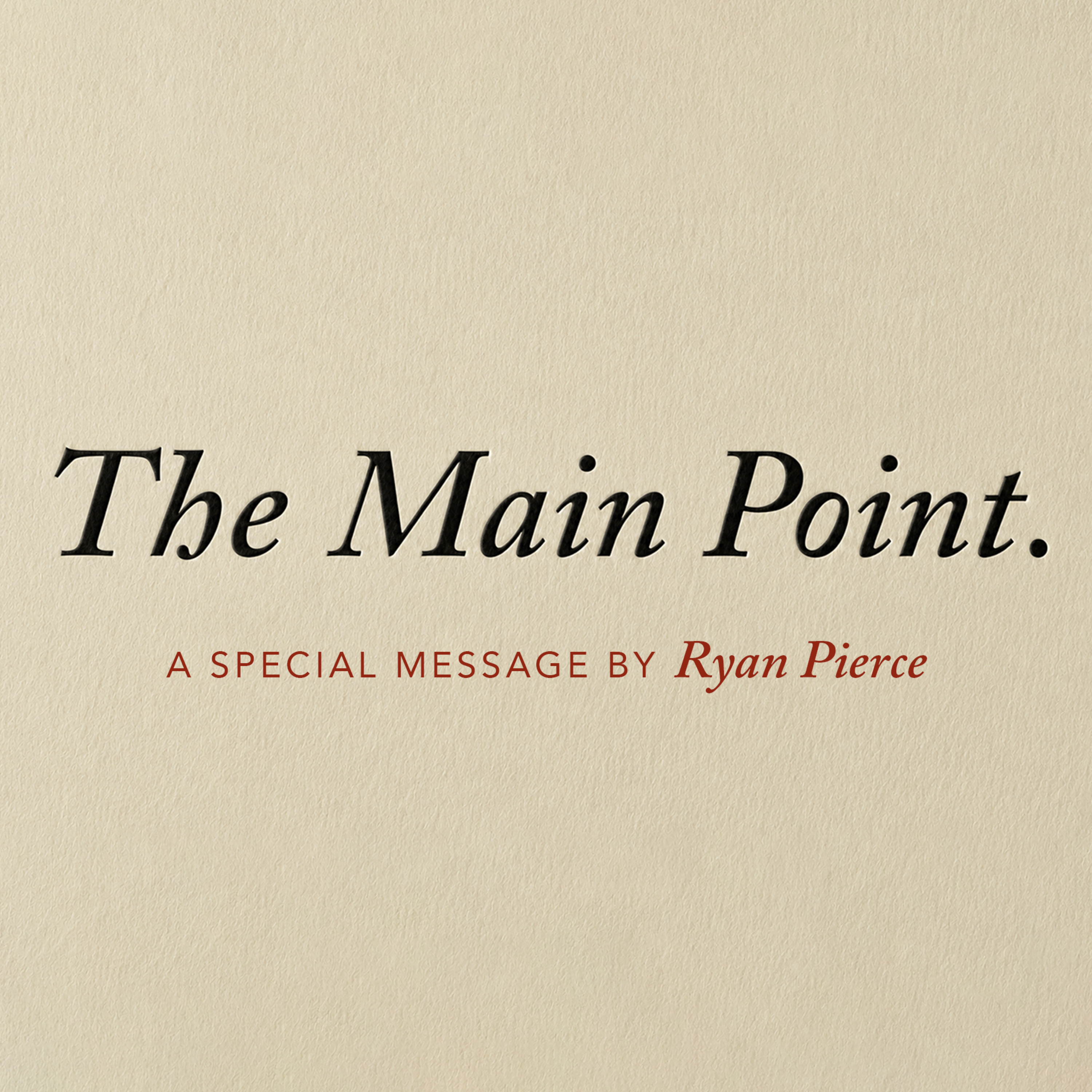 The Main Point | Ryan Pierce episode artwork