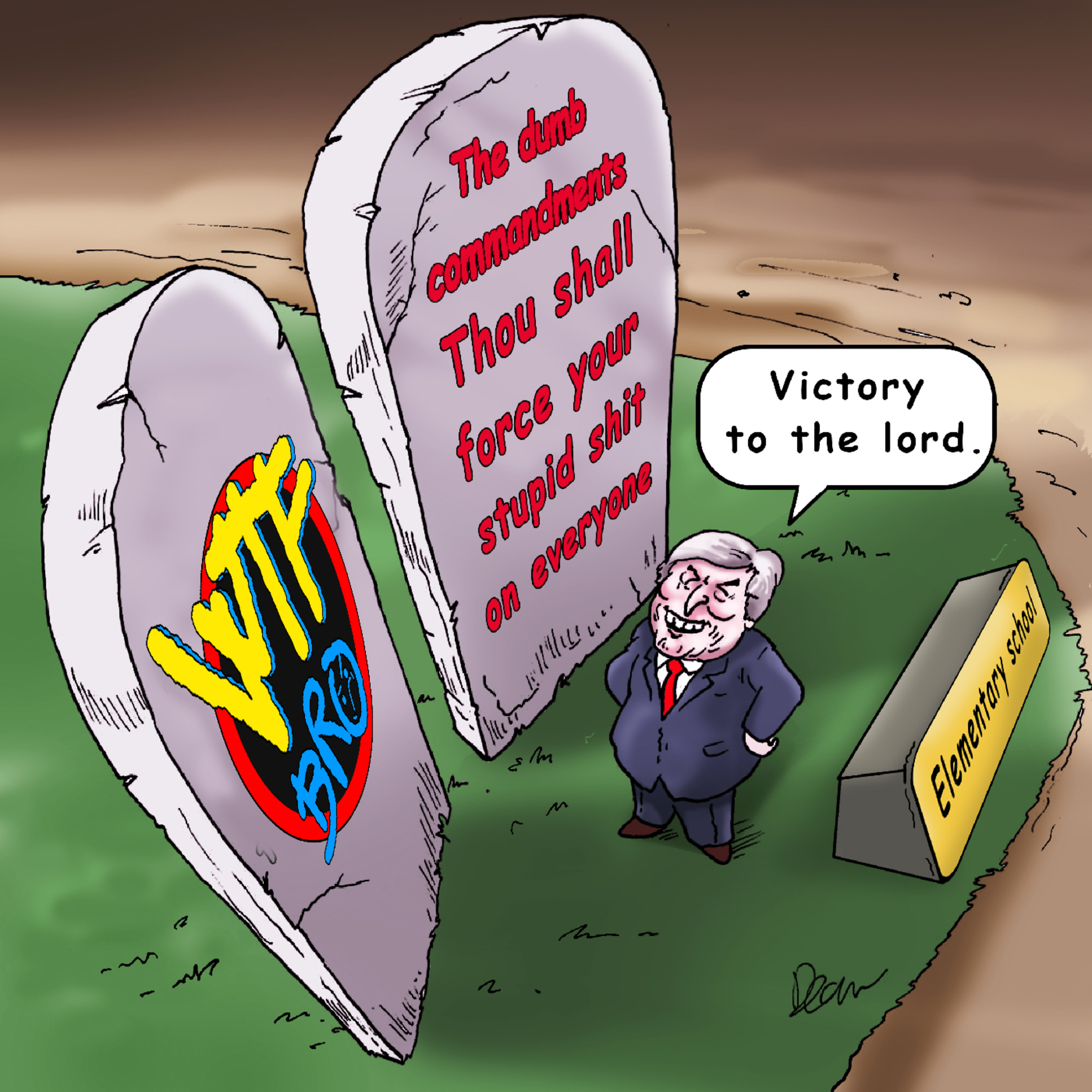 WTF Texas Senate Bill 1515 requiring Texas public schools to display the Ten Commandments in every classroom. episode artwork