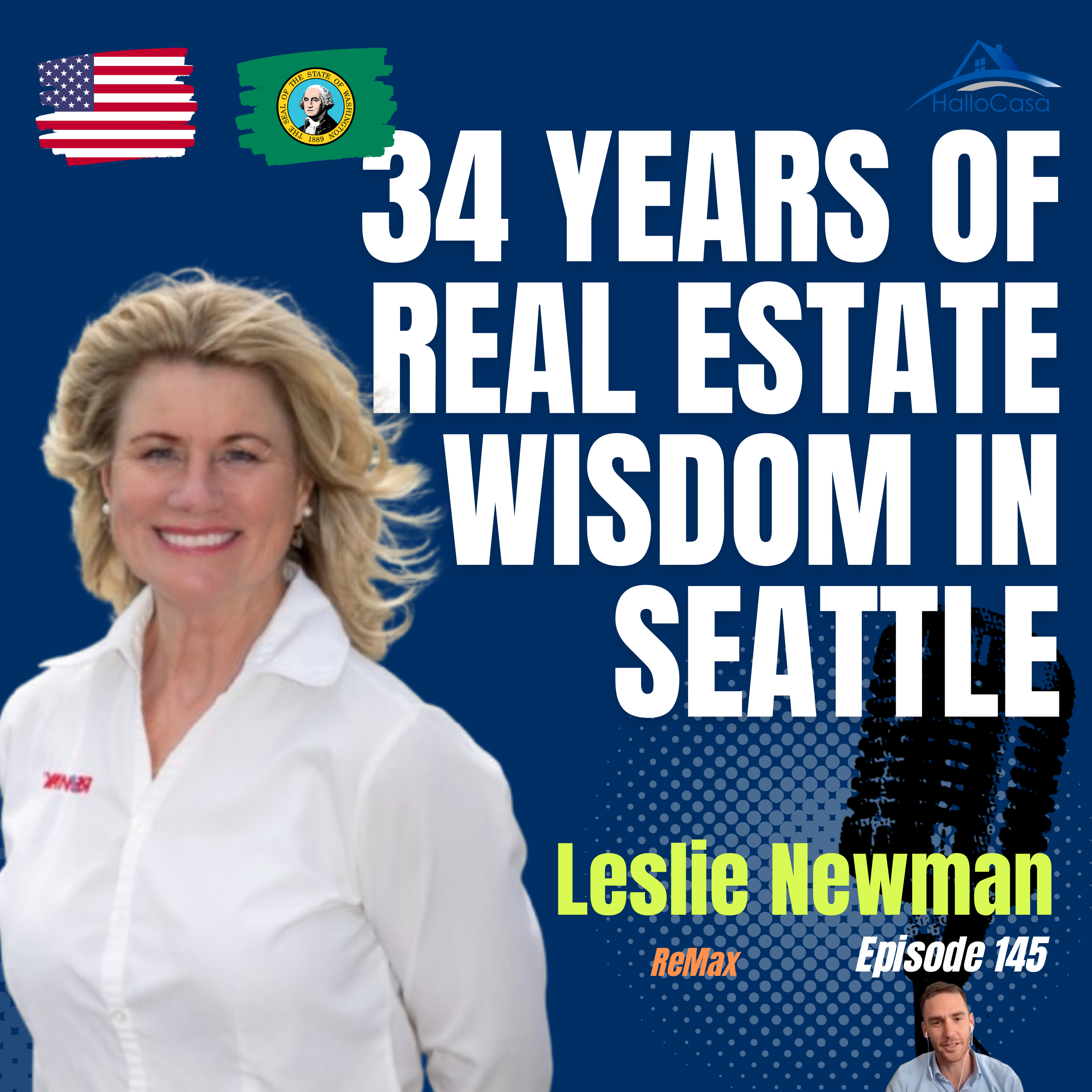 #145 Mastering Real Estate Success: 34 Years of Insights with Leslie Newman in Seattle episode artwork