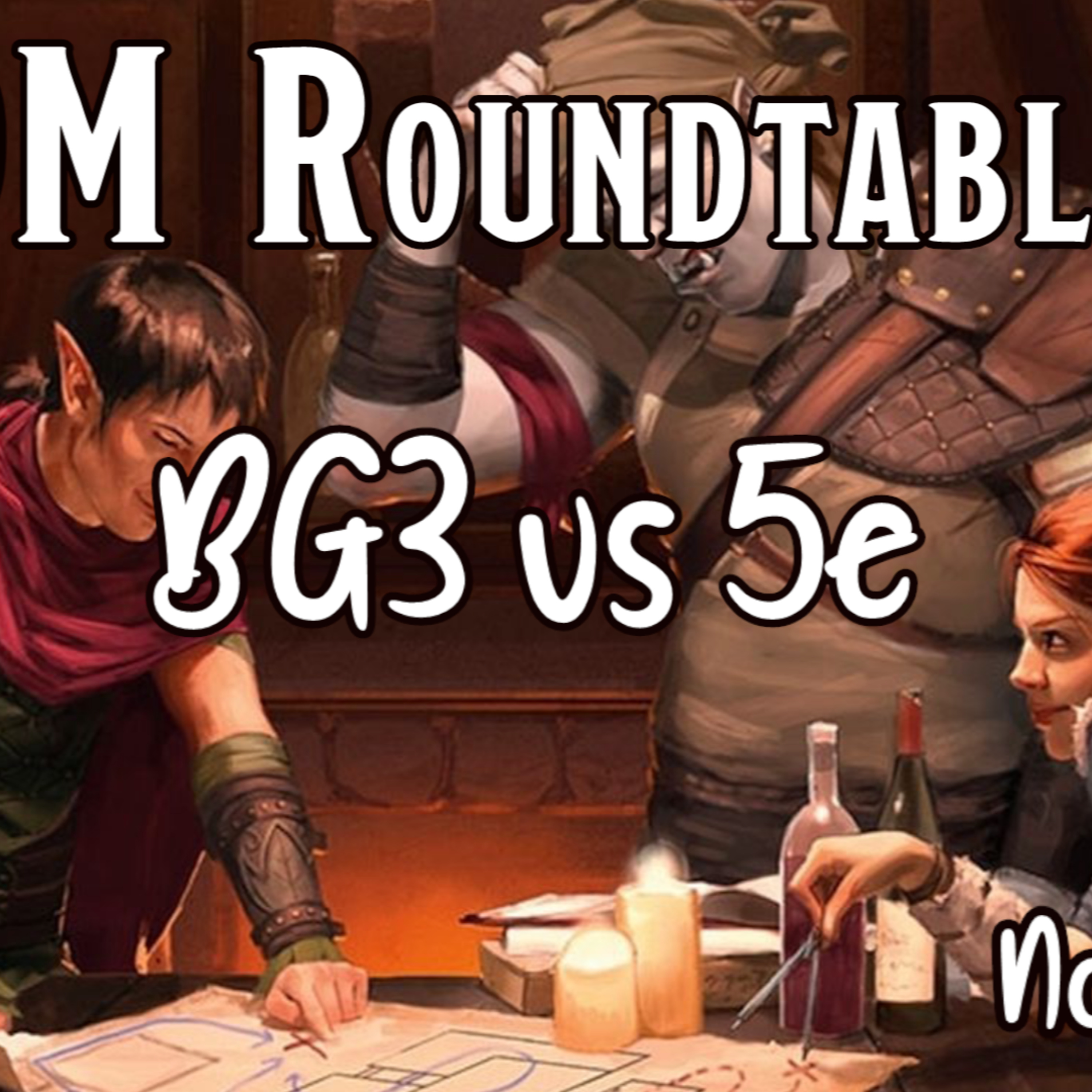 DM Roundtable Nov 2023: Baldur's Gate 3 vs D&D 5e episode artwork