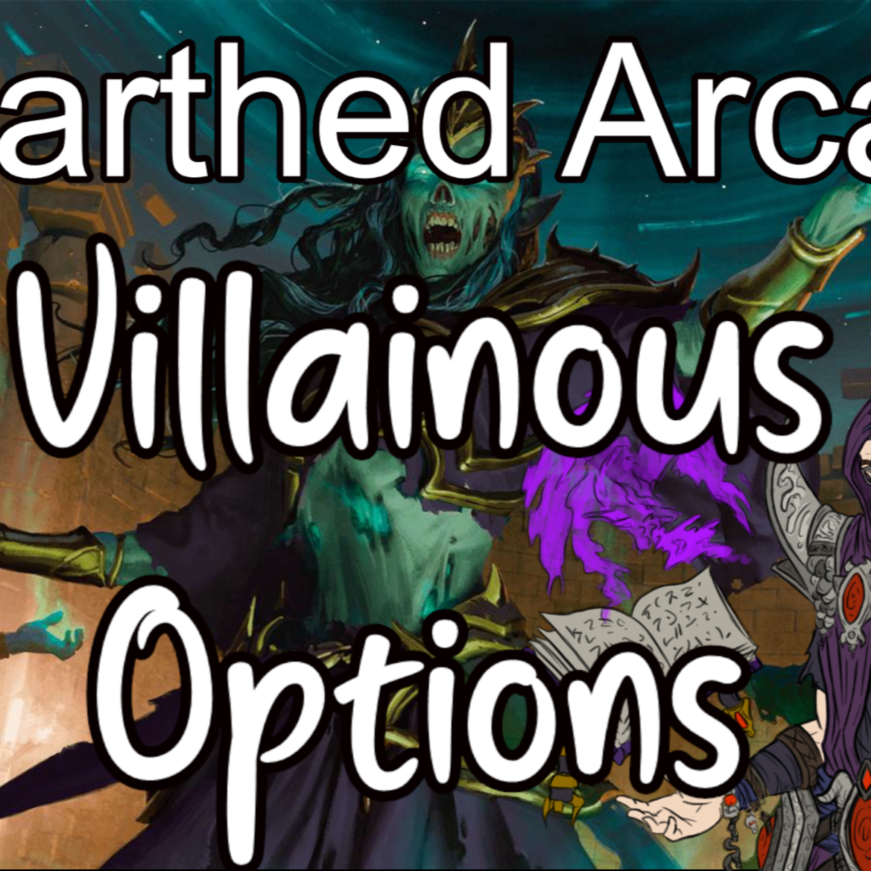 Let's look at Unearthed Arcana: Villainous Options episode artwork