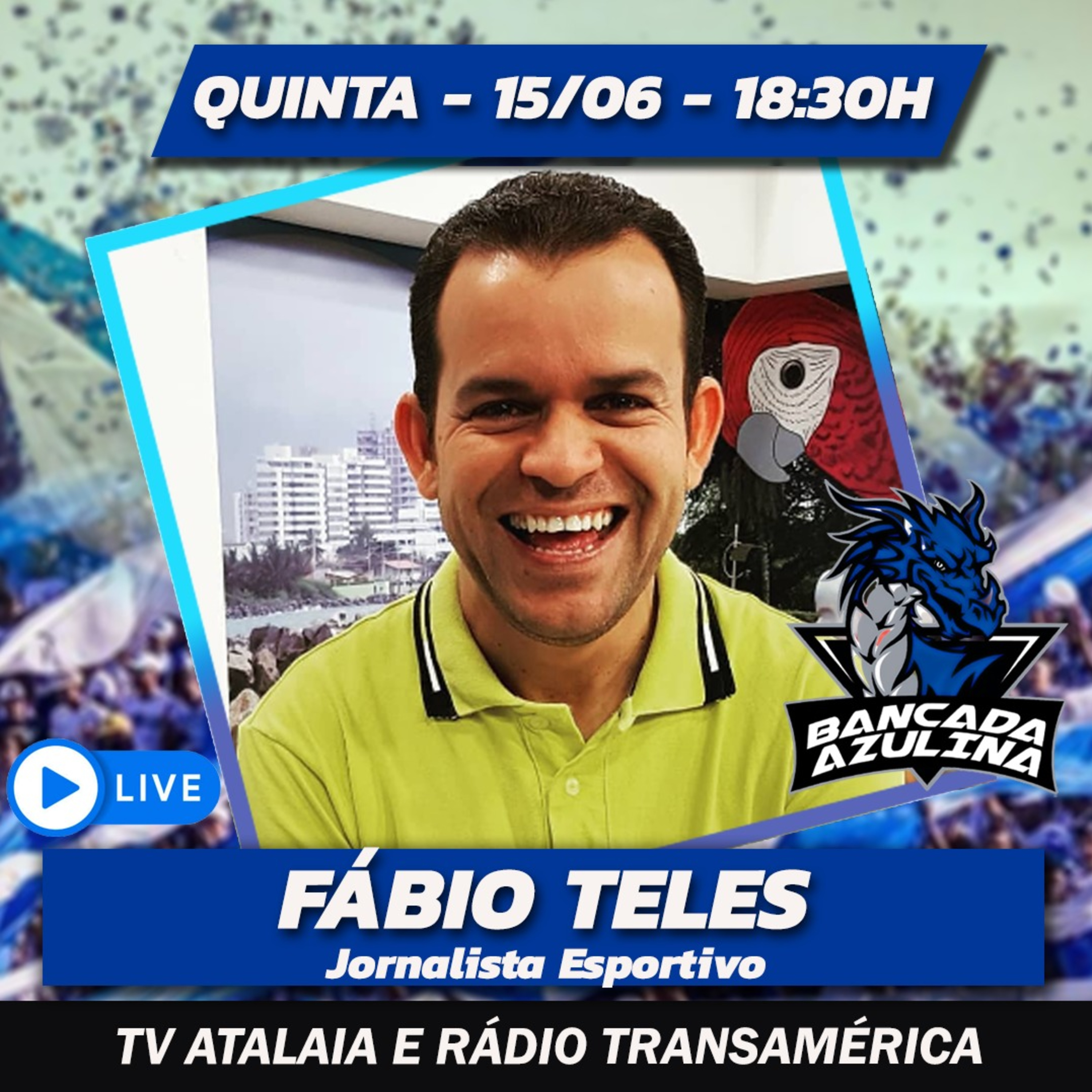 BANCADA AZULINA 156 - FÁBIO TELES | JORNALISTA ESPORTIVO episode artwork