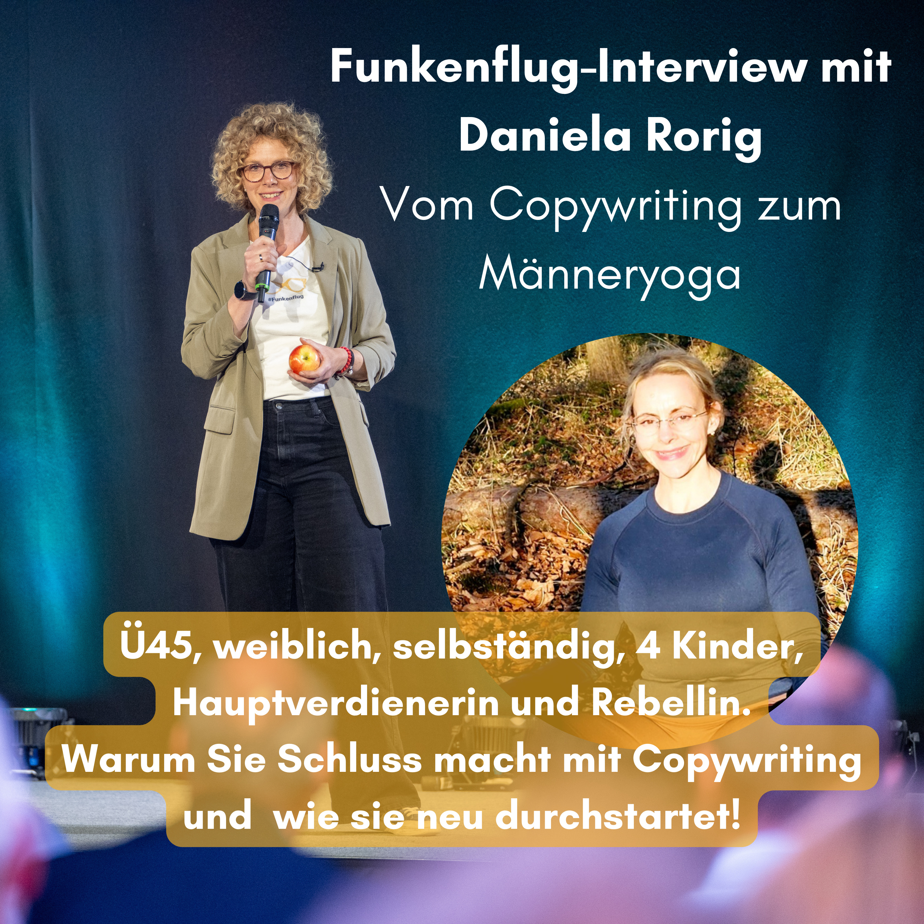 Daniela Rorig: Vom Copywriting zum Männeryoga! Mut sich zu verändern episode artwork