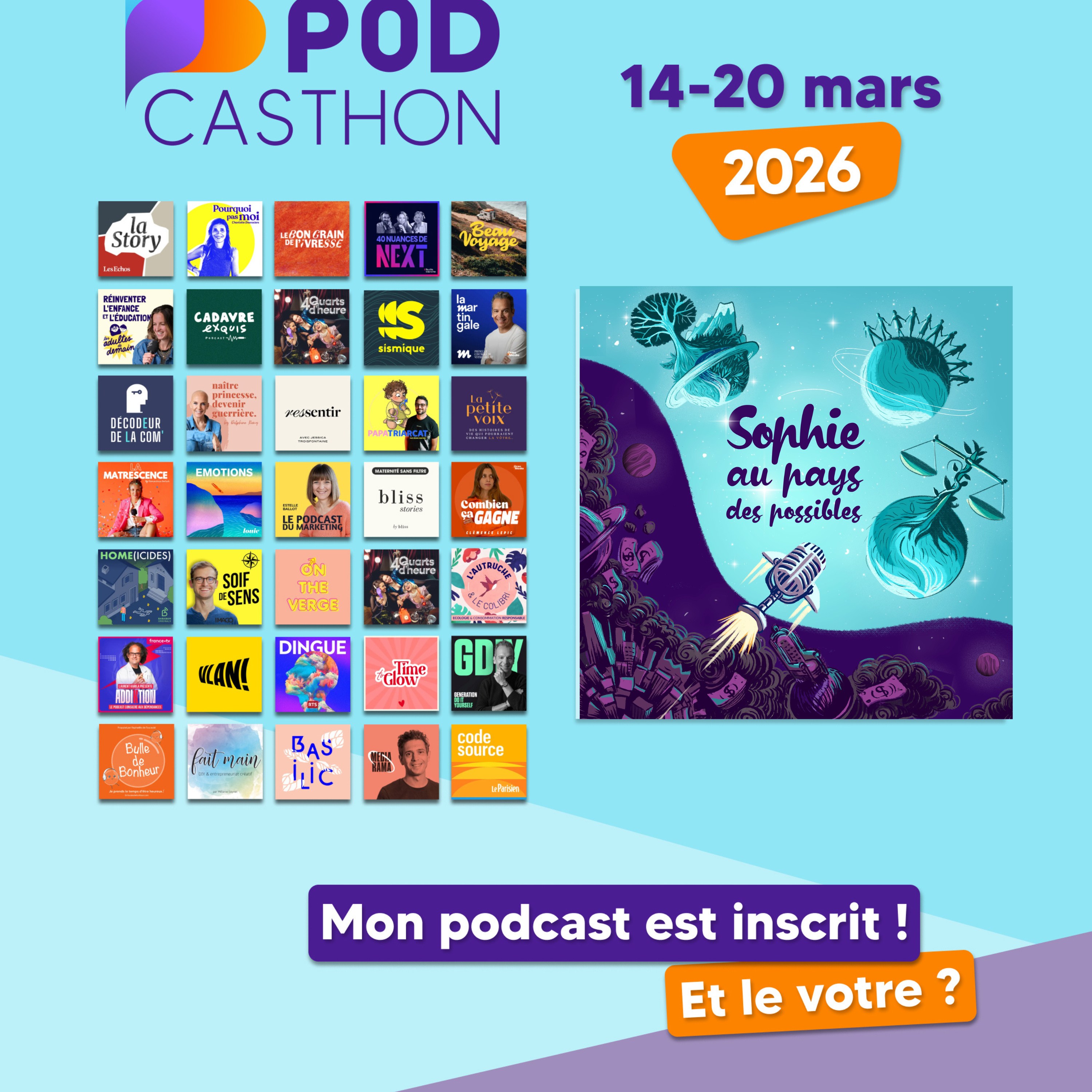 Teaser - Devinez qui est l'association invitée pour le Podcasthon!