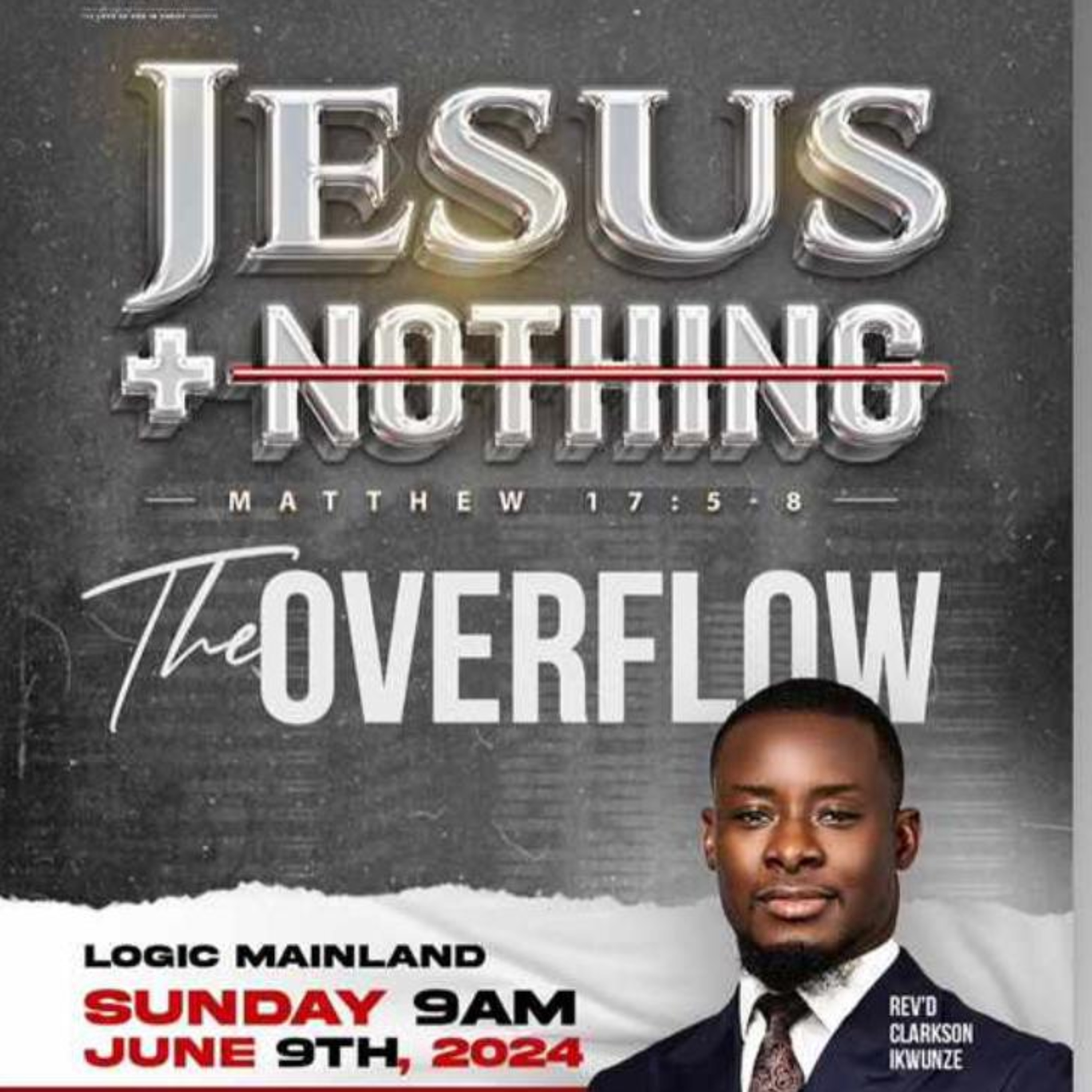 JESUS PLUS NOTHING THE OVERFLOW | REV'D CLARKSON IKWUNZE | THE LOGIC CHURCH episode artwork