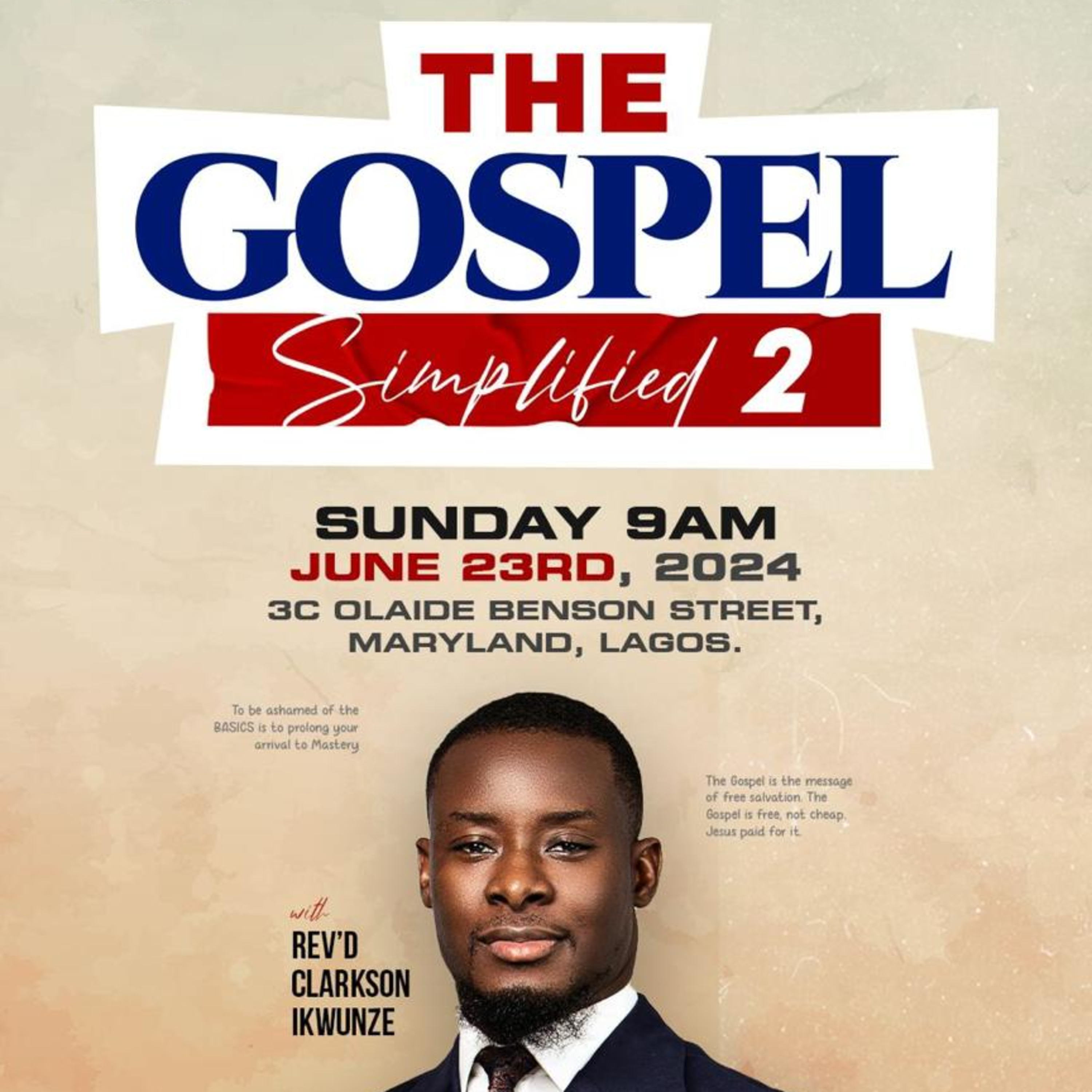 THE GOSPEL SIMPLIFIED 2 | REV'D CLARKSON IKWUNZE | THE LOGIC CHURCH  episode artwork