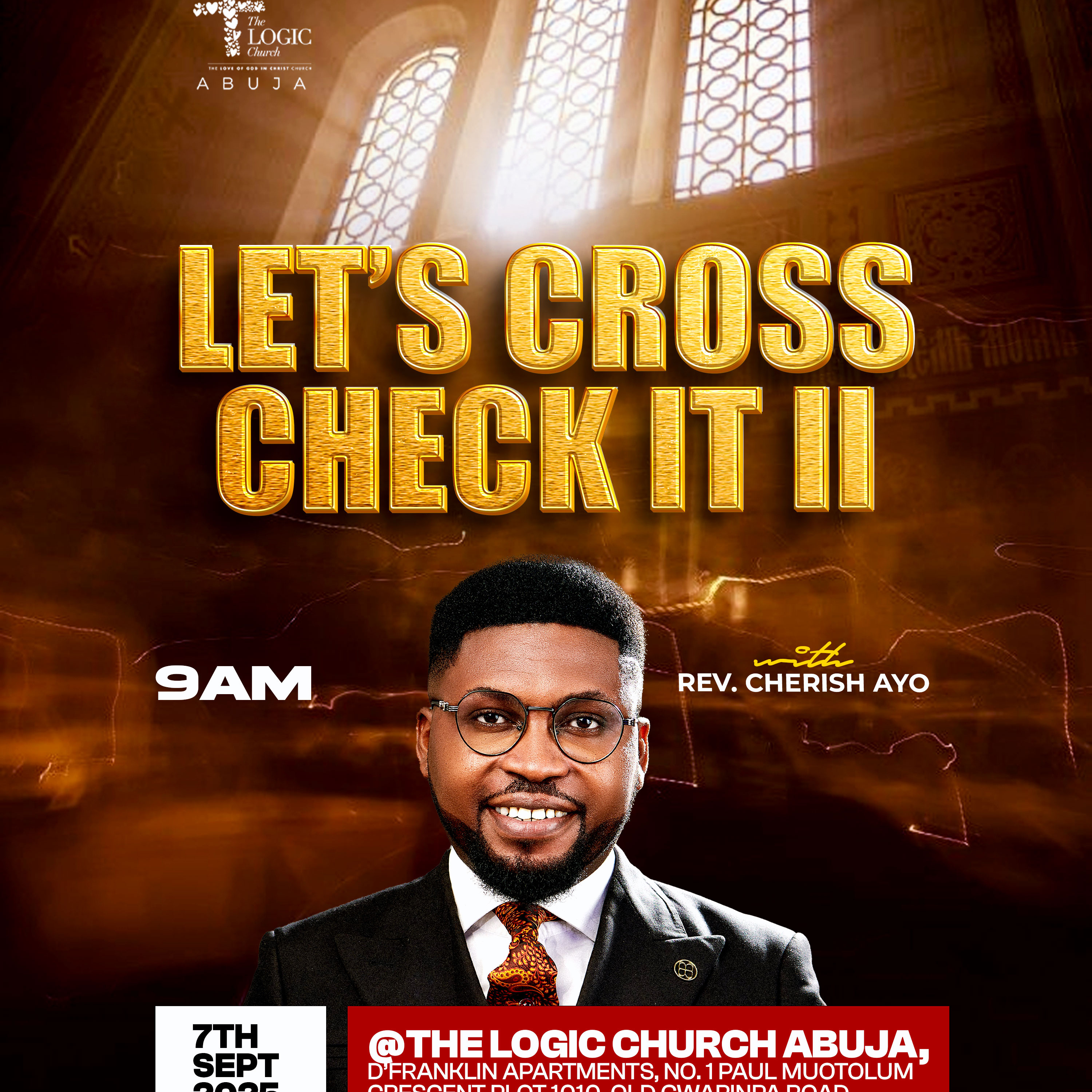 LET'S CROSS CHECT IT II | REV. CHERISH AYO | THE LOGIC CHURCH | FCT, ABUJA episode artwork