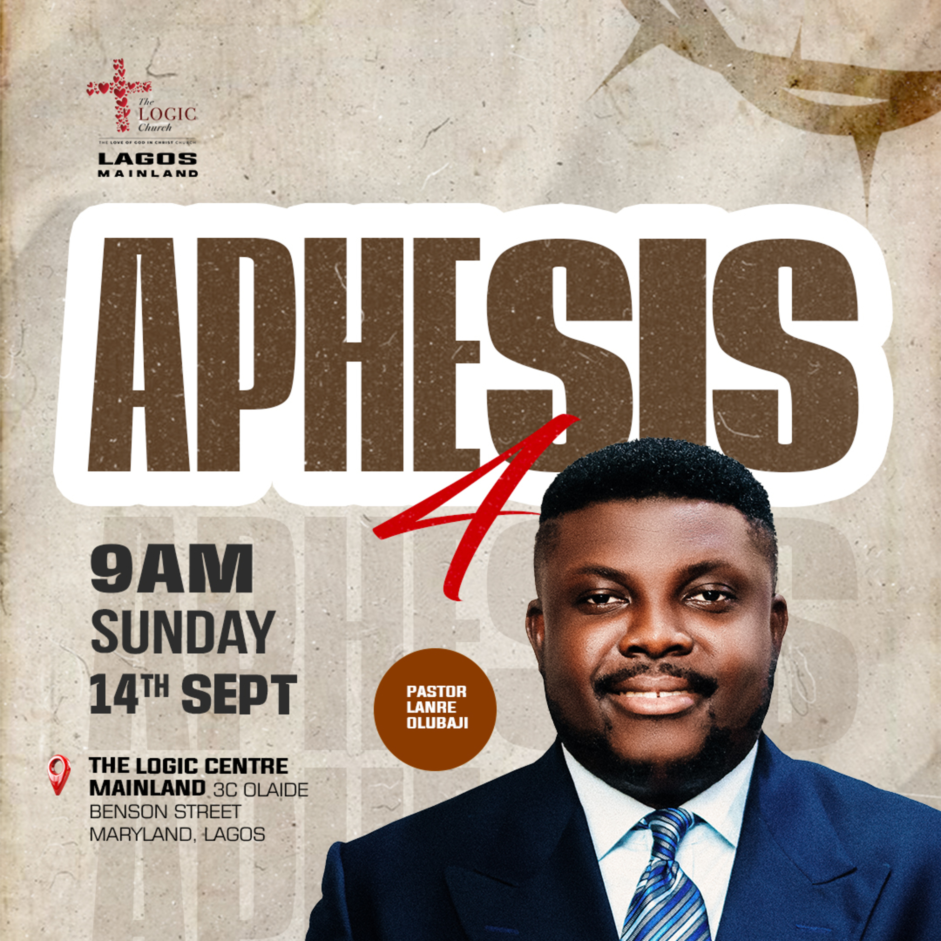 APHESIS 4 | PASTOR LANRE OLU BAJI | THE LOGIC CHURCH | MAINLAND, LAGOS episode artwork