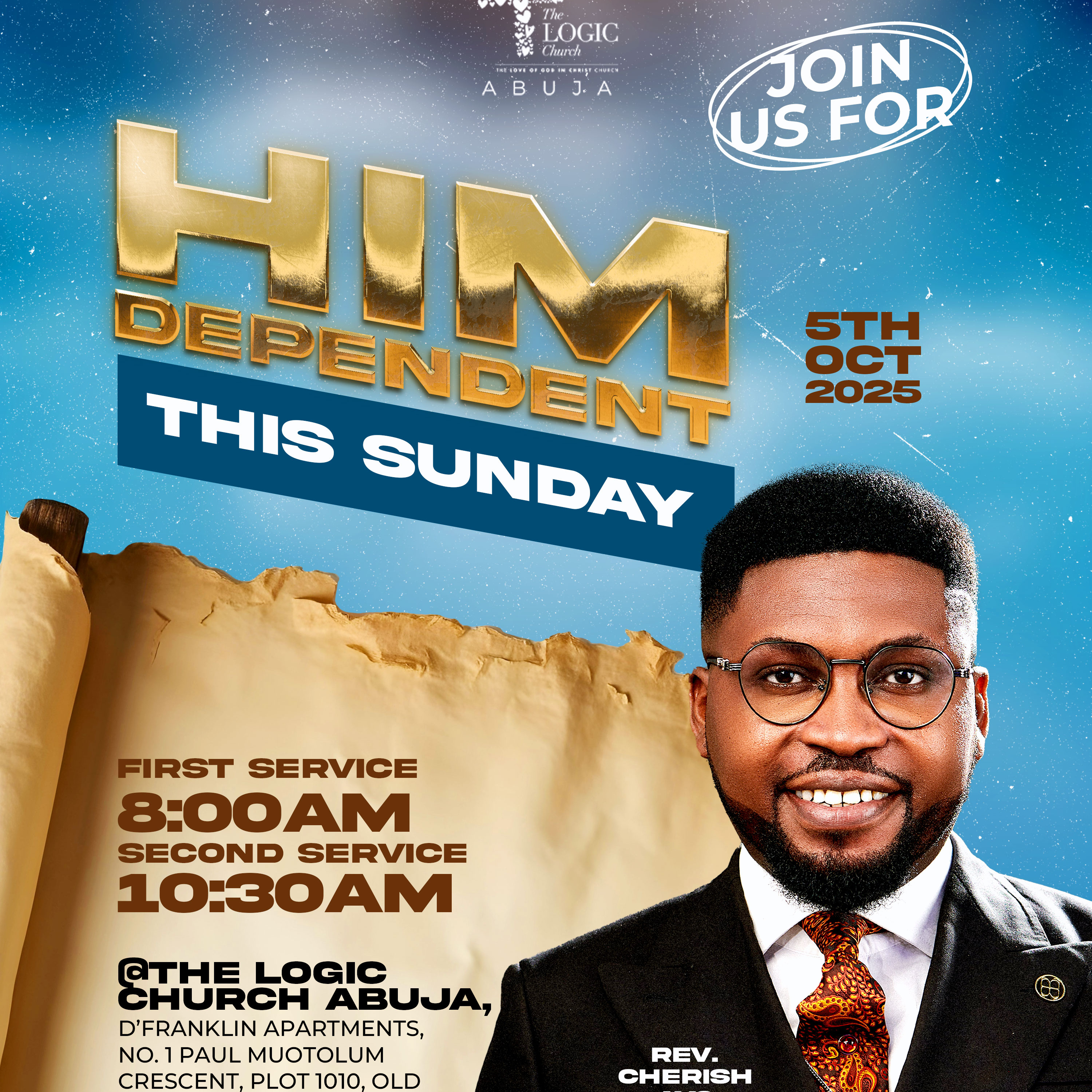 HIM-DEPENDENT | 1ST SERVICE | REV. CHERISH AYO | THE LOGIC CHURCH | FCT, ABUJA episode artwork