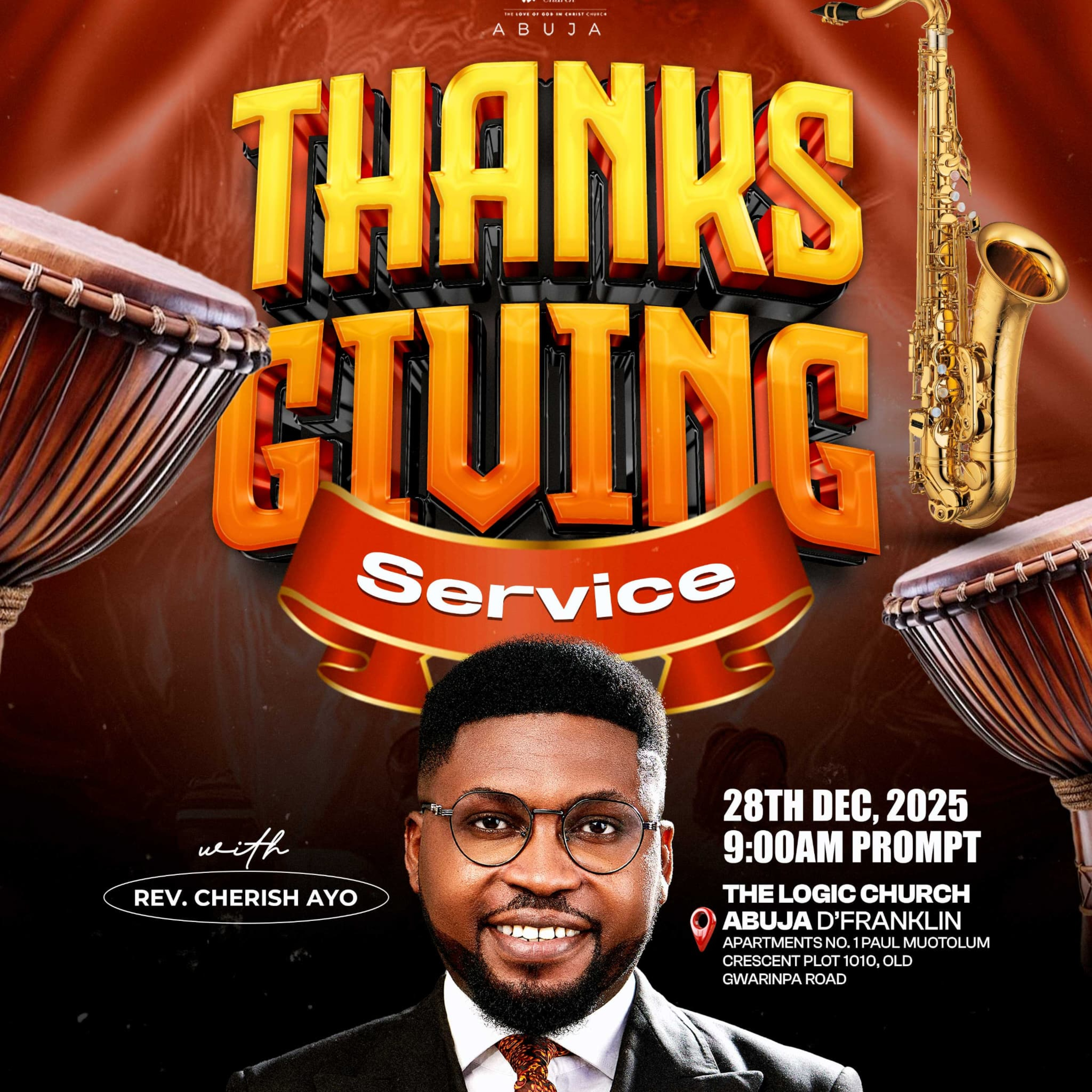 THANKSGIVING SERVICE | REV. CHERISH AYO | THE LOGIC CHURCH | FCT | ABUJA episode artwork