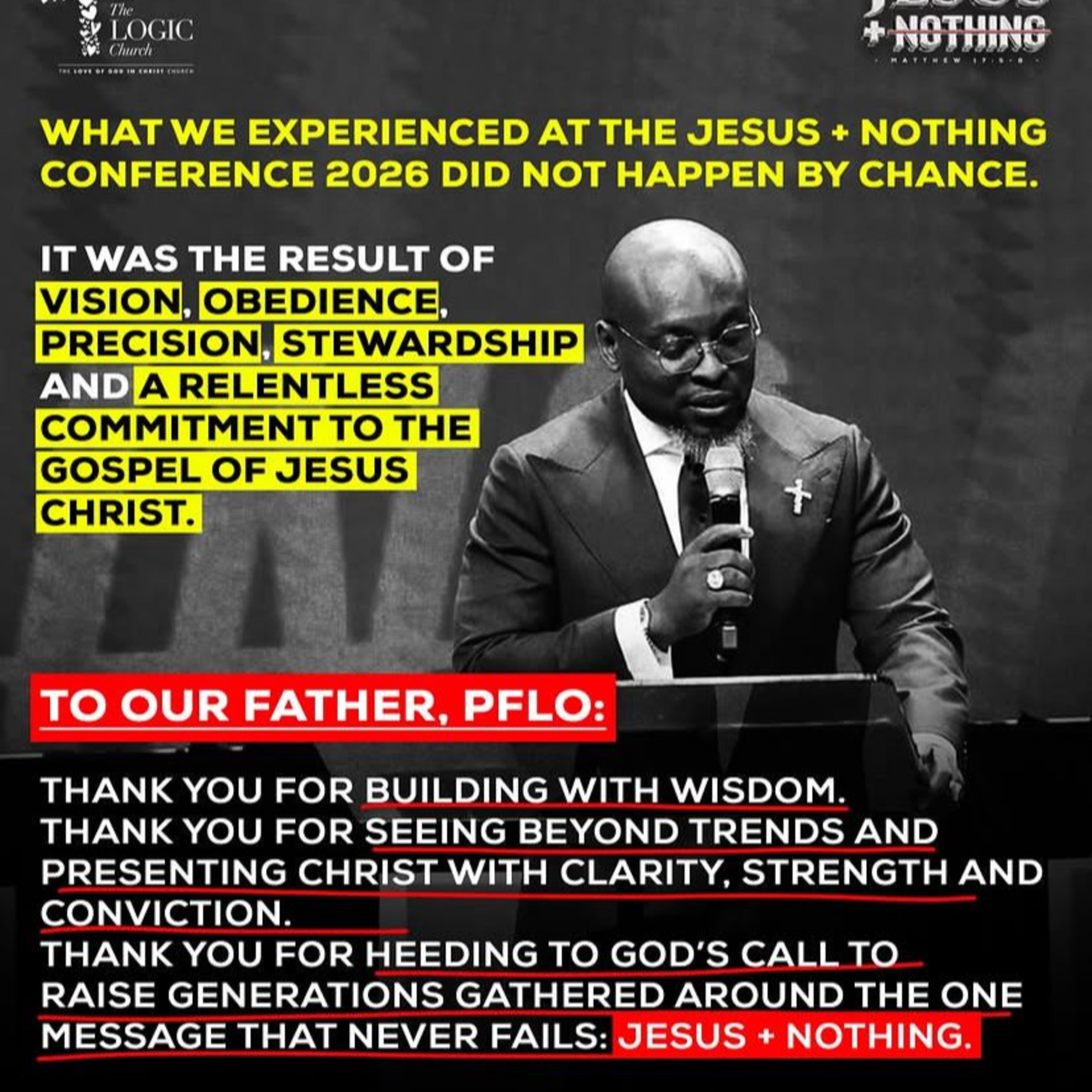JESUS PLUS NOTHING 2026 | APOSTLE FLOURISH PETERS | THE LOGIC CHURCH | HQ  episode artwork