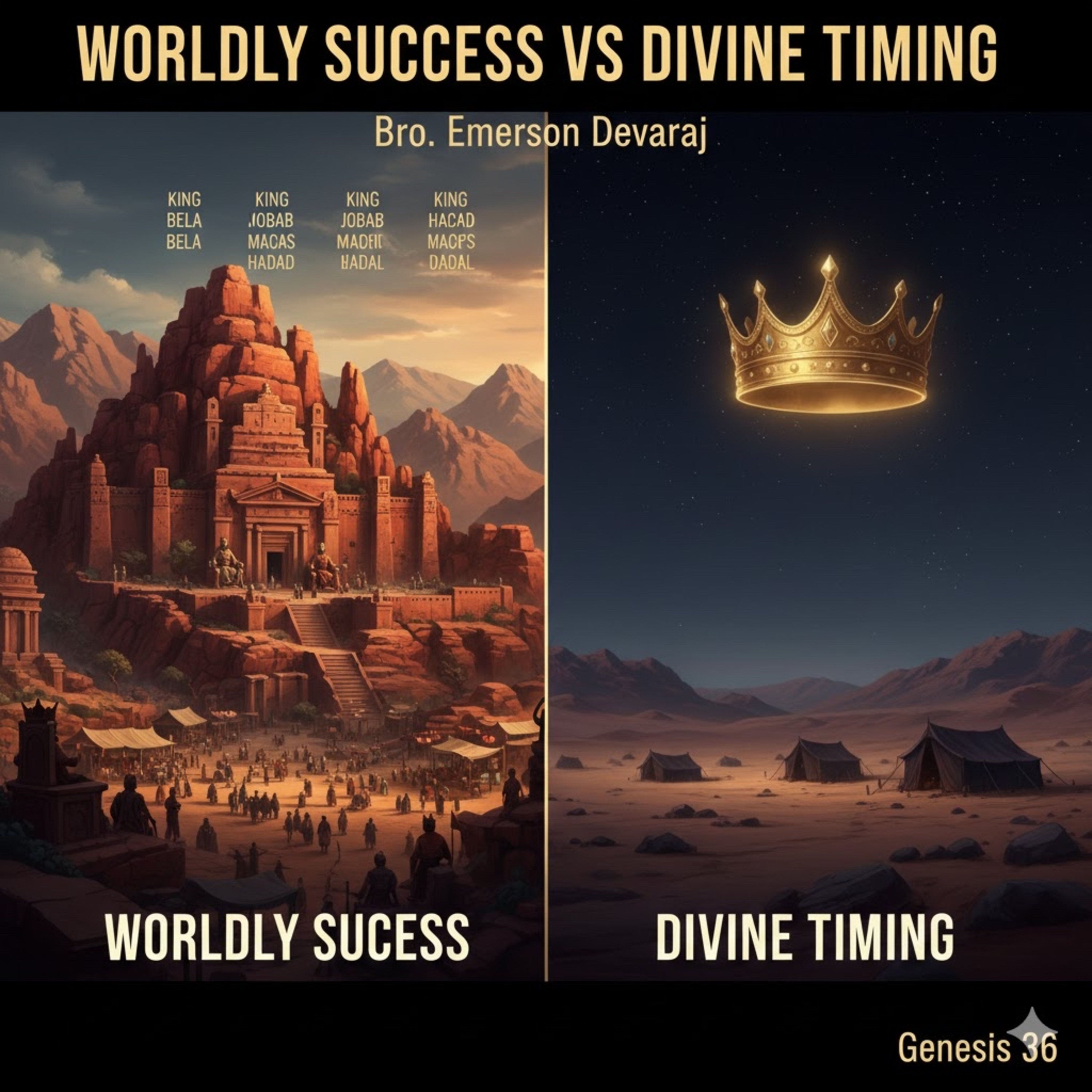 Worldly Success vs. Divine Timing| உலகப்பிரகாரமான செழிப்பும் தேவனுடைய திட்டமும்! | ஆதியாகமம் 36… episode artwork