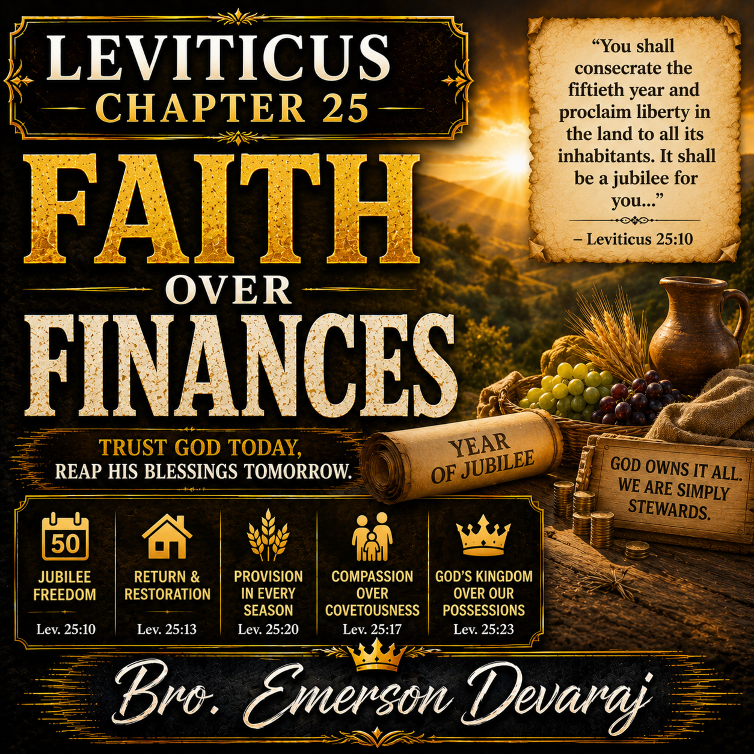 Faith over Finances | கர்த்தர் நடத்துவார்! ஓய்வு வருஷத்தின் ஆச்சரியமான ரகசியங்கள்! episode artwork