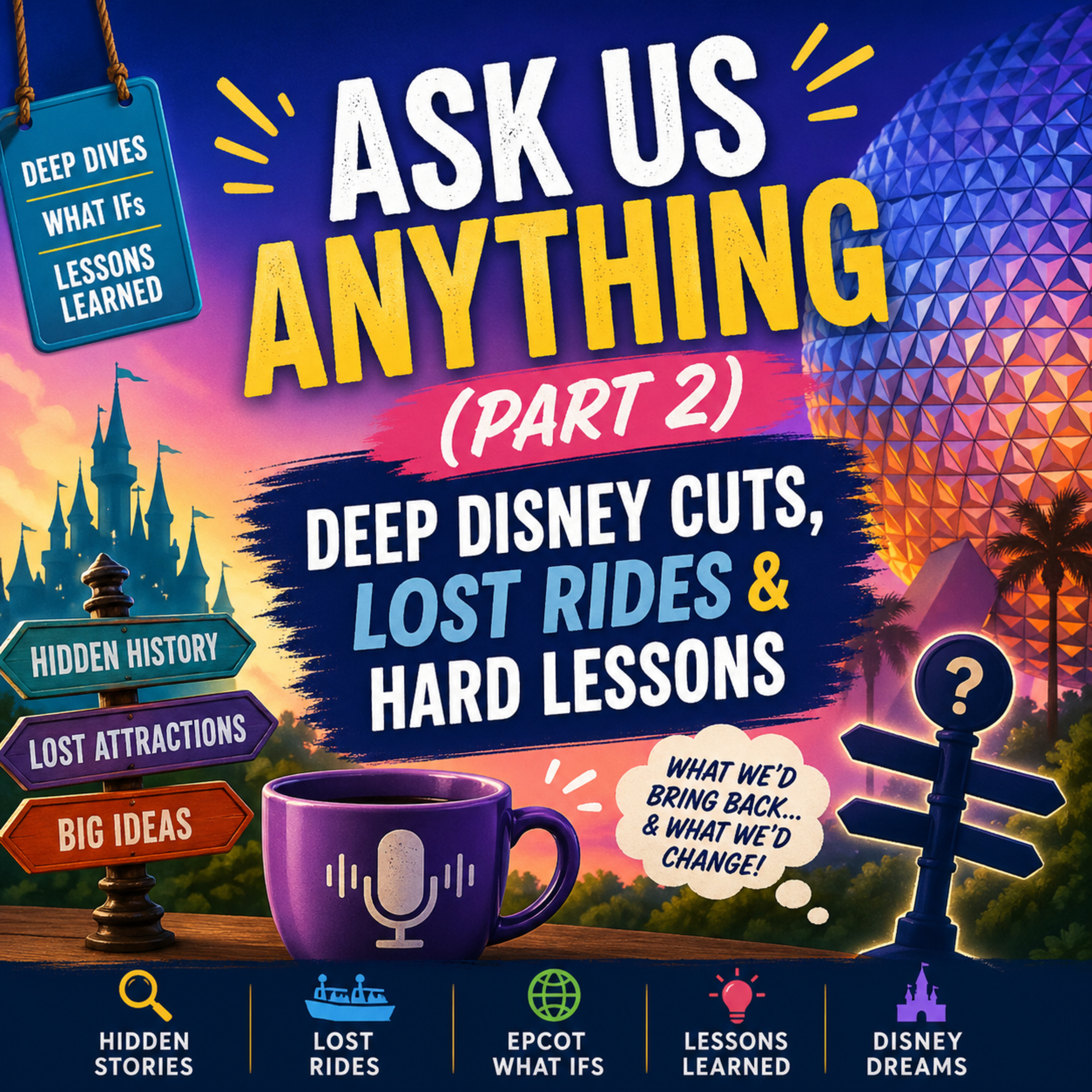 Ask Us Anything (Part 2): Deep Disney Cuts, Lost Rides & Hard Lessons episode artwork