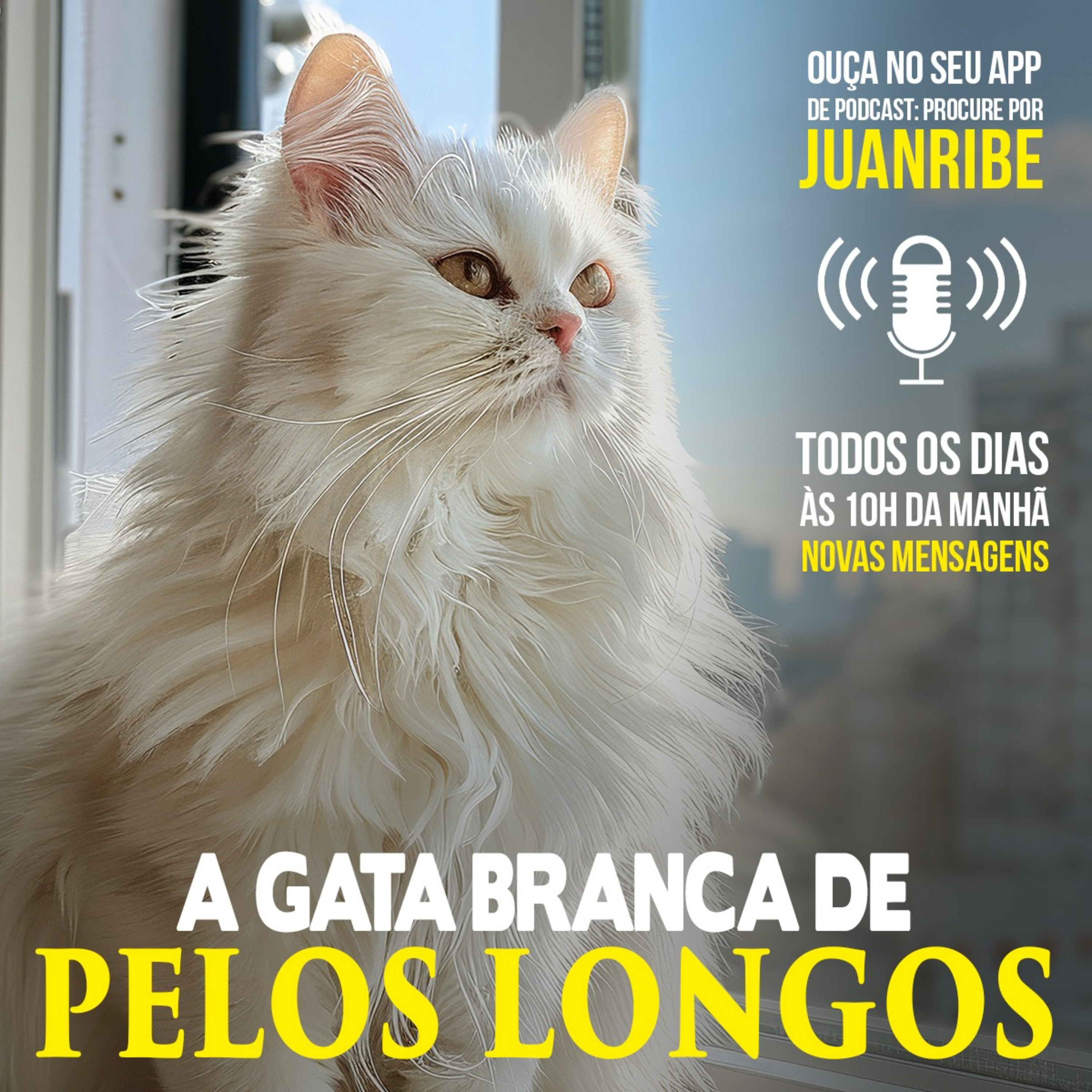 A Gata Branca de Pelos Longos