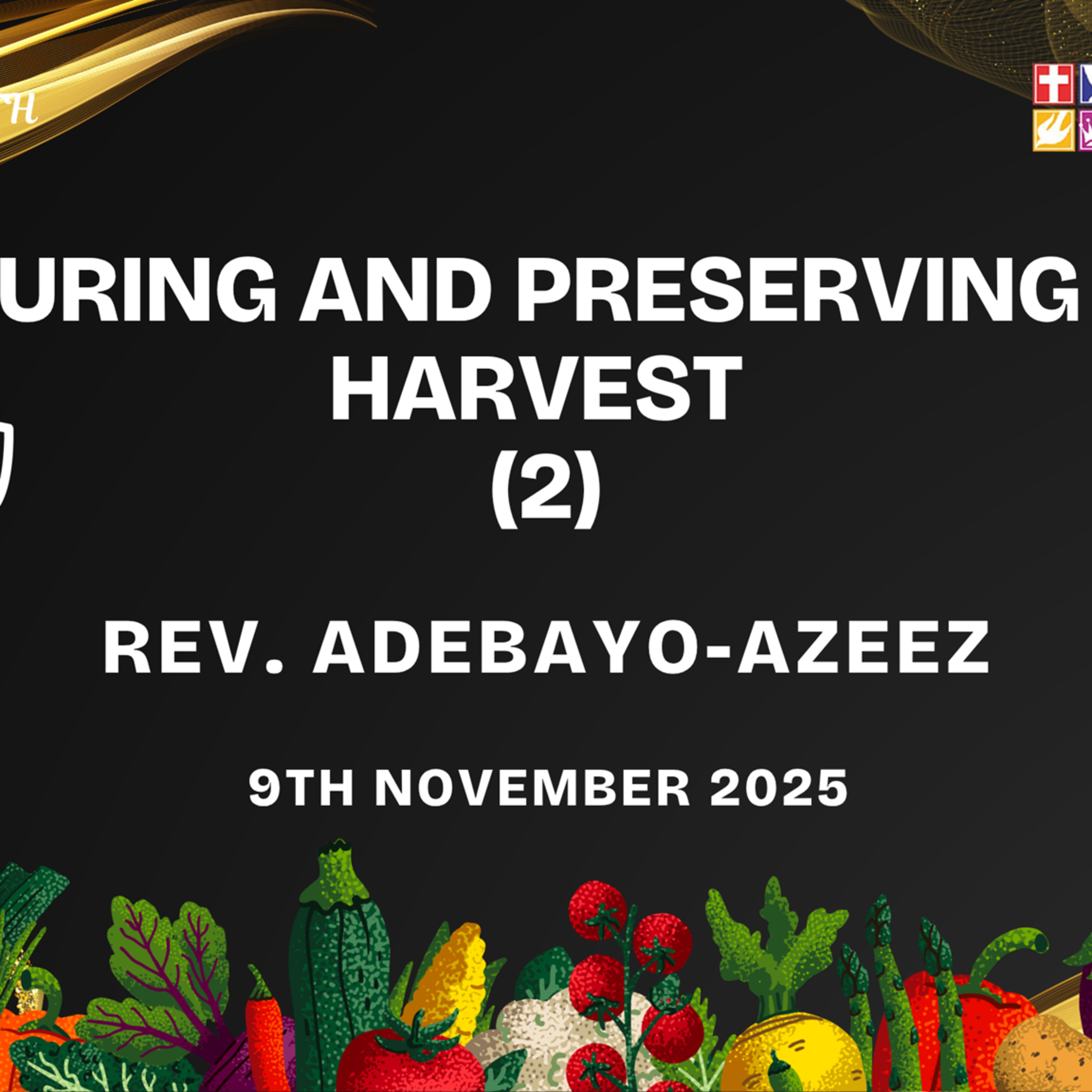 Securing and Preserving the Harvest (2) || Rev. Adebayo-Azeez || 9th November 2025 episode artwork
