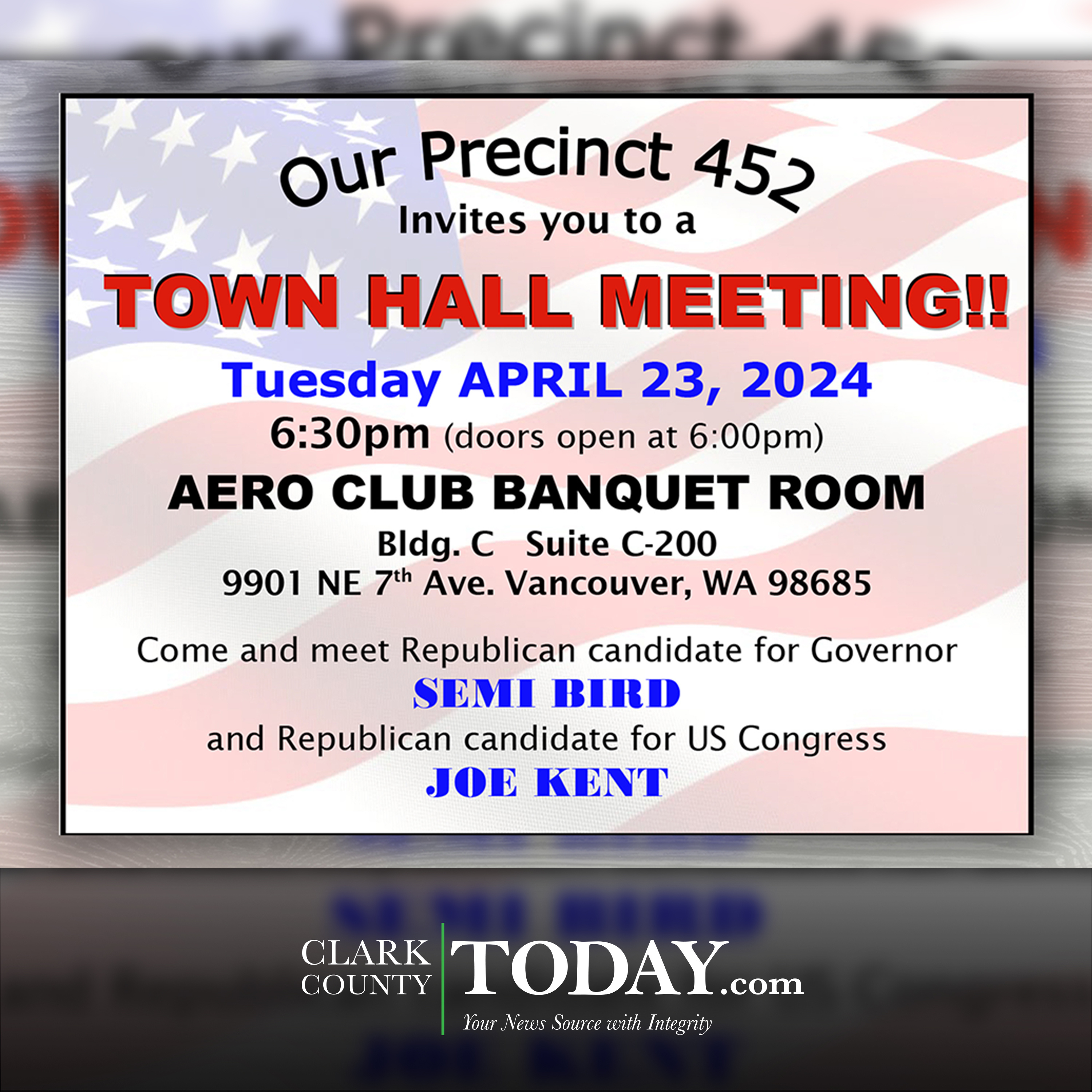 CCRP Precinct 452 to hold town hall meeting