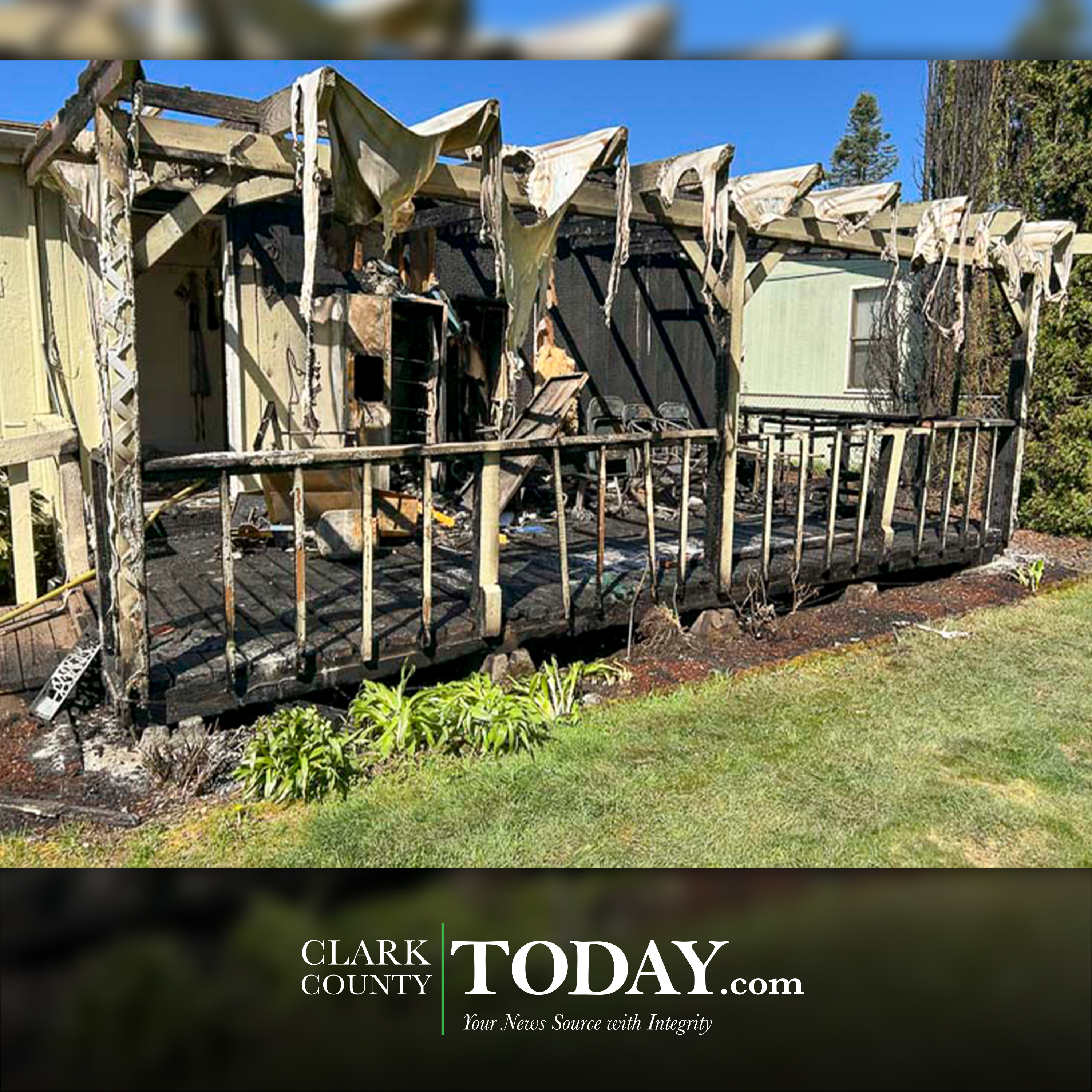 Vancouver Fire responds to porch fire