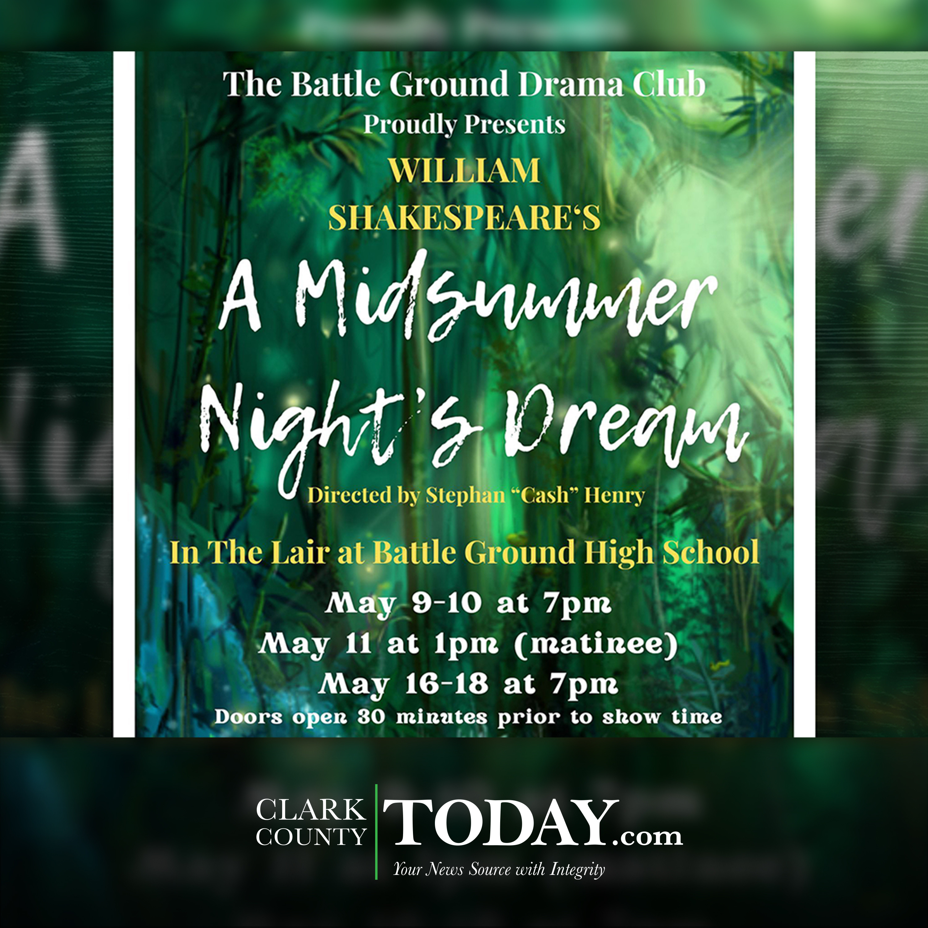 Shakespeare's "A Midsummer Night's Dream" comes to Battle Ground High School