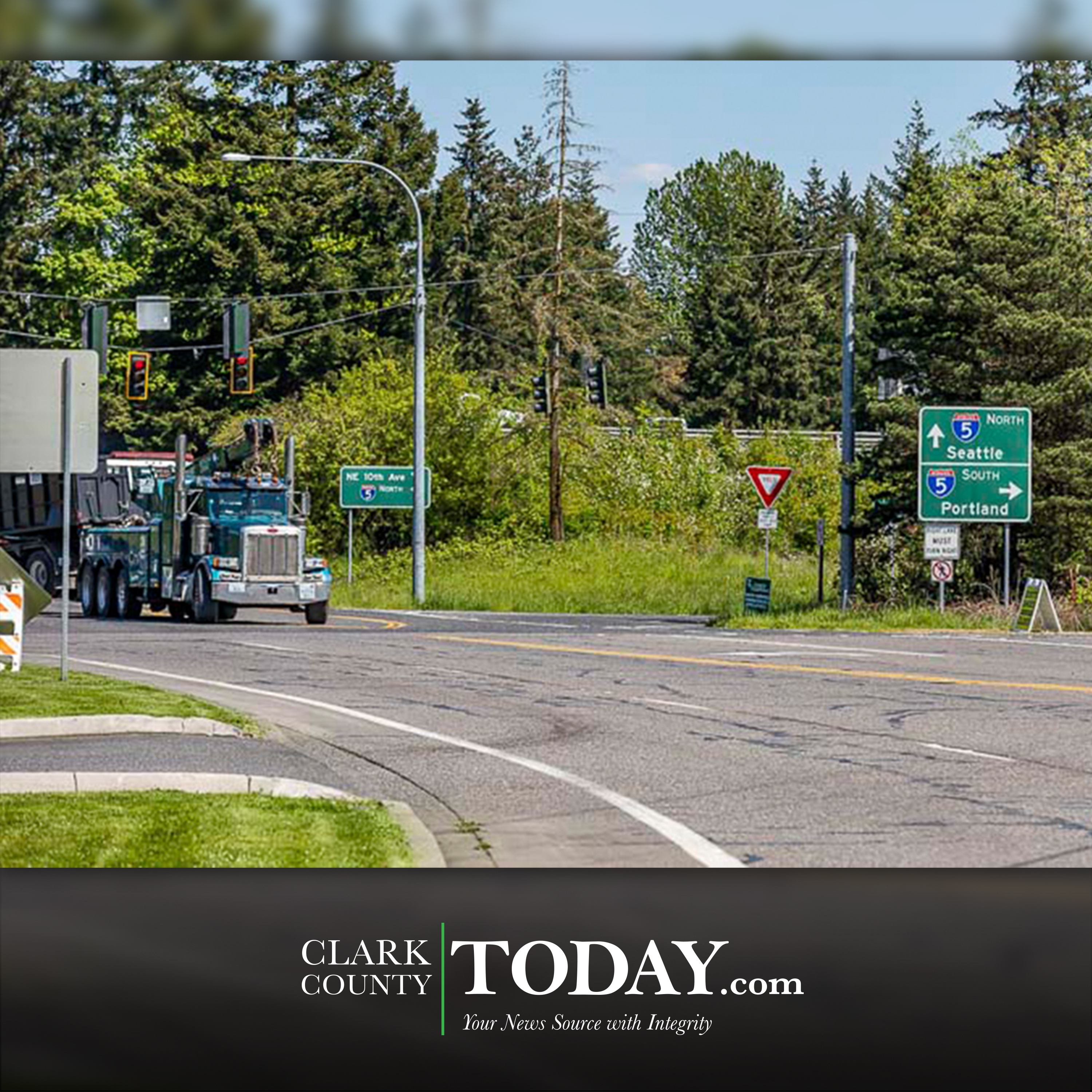 Daytime delays on southbound I-5 in Vancouver, for maintenance work, May 7-9