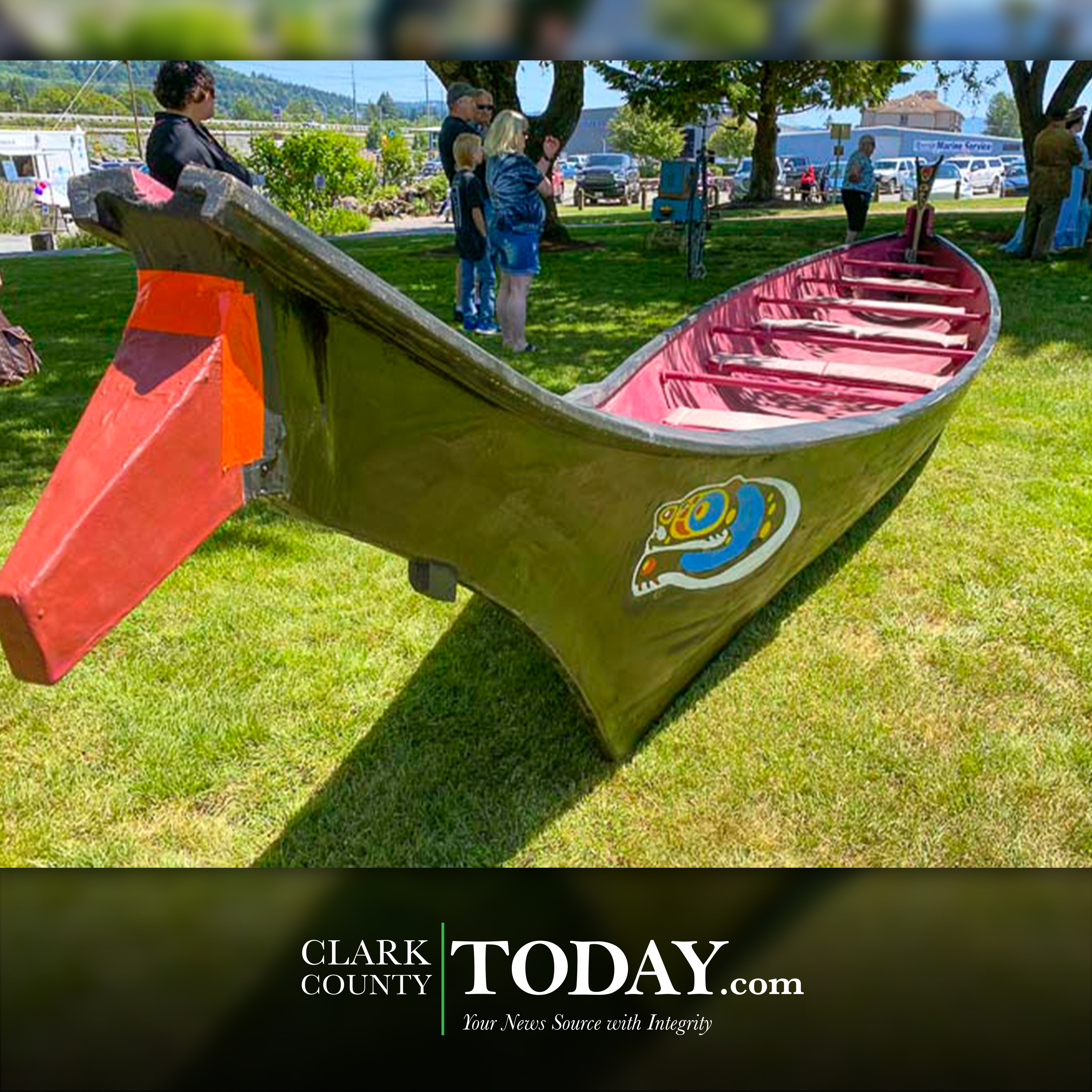 Colorful, Chinook Canoe returns to Parkersville Day