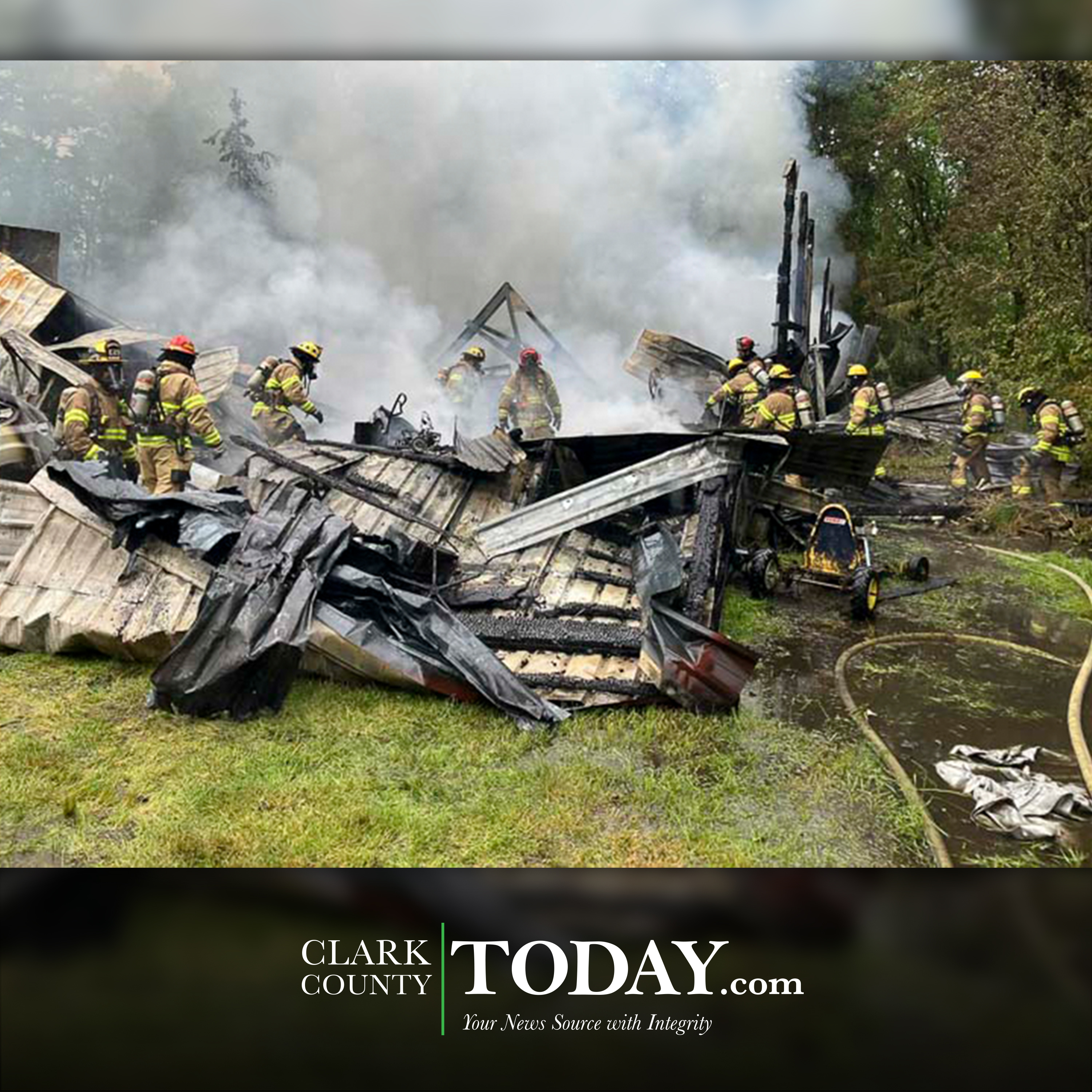 One dead in fire north of Ridgefield
