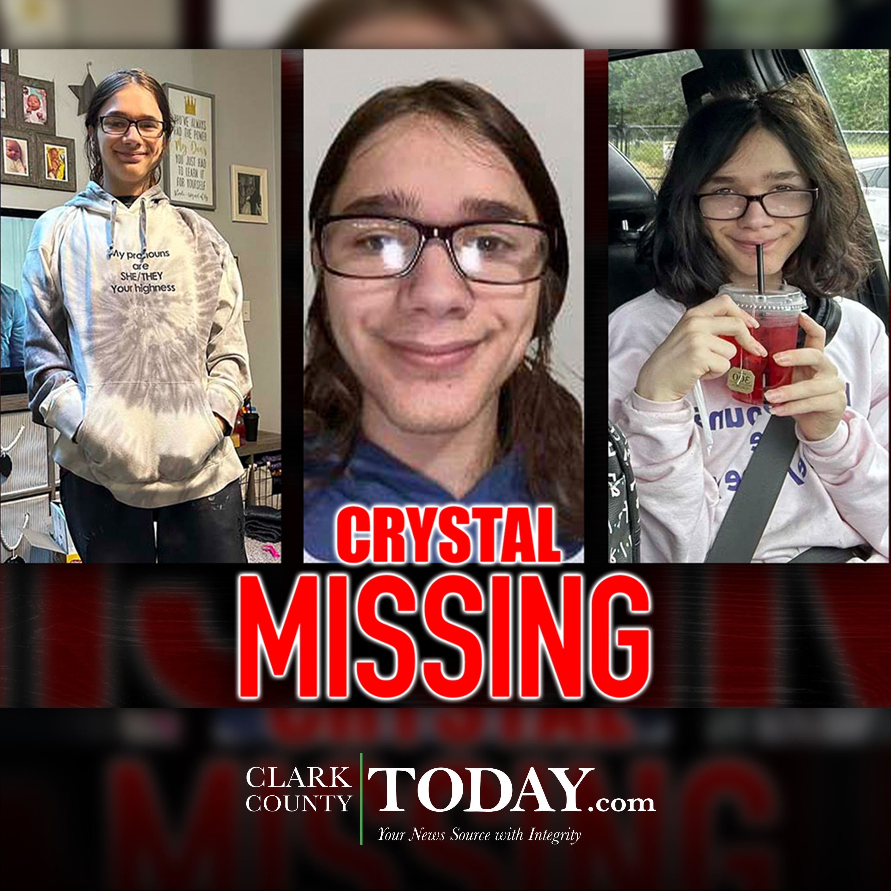 Missing teen under suspicious circumstances from the area of the Vancouver Mall