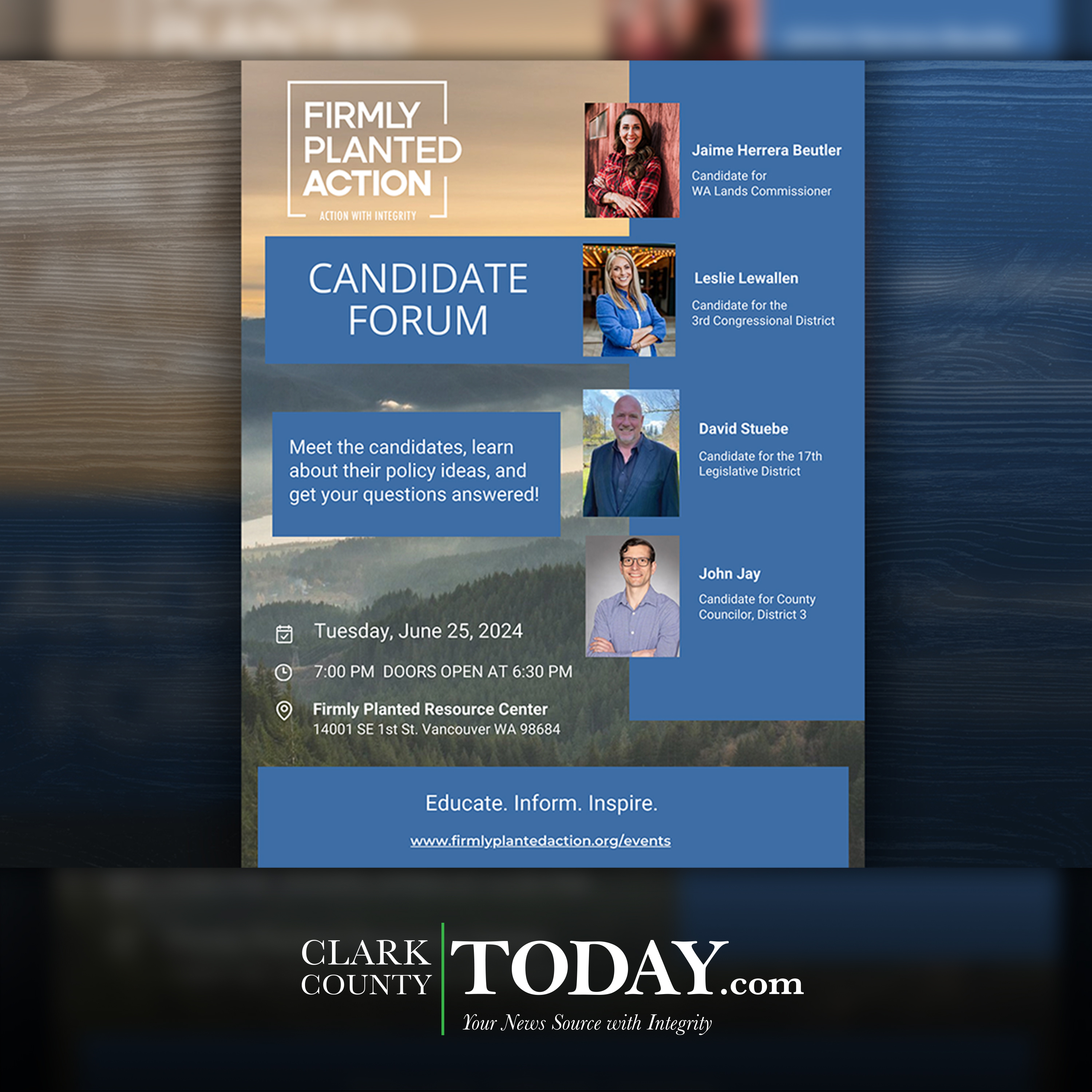 Firmly Planted Action to host candidate forum