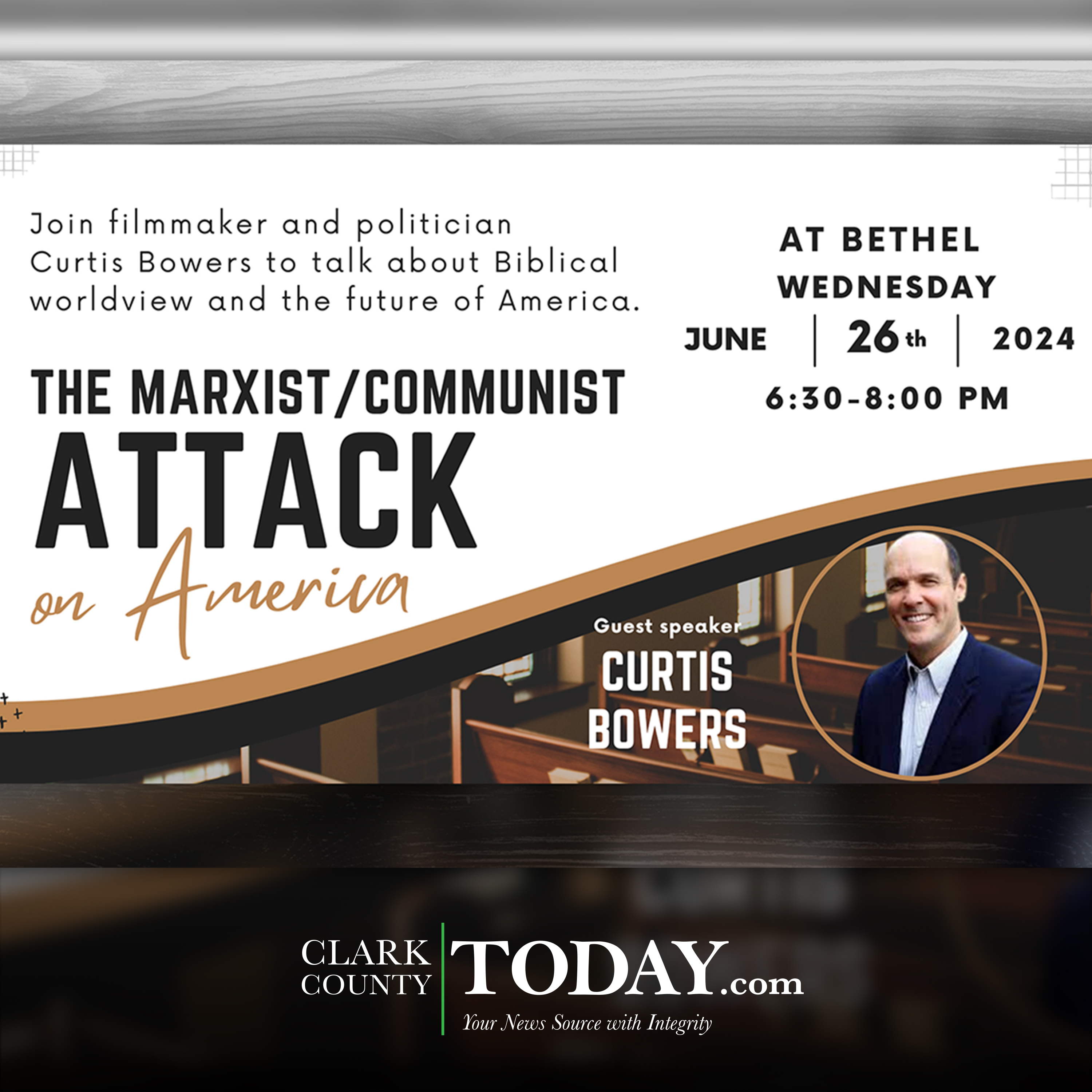 Bethel Community Church to host conservative filmmaker on June 26