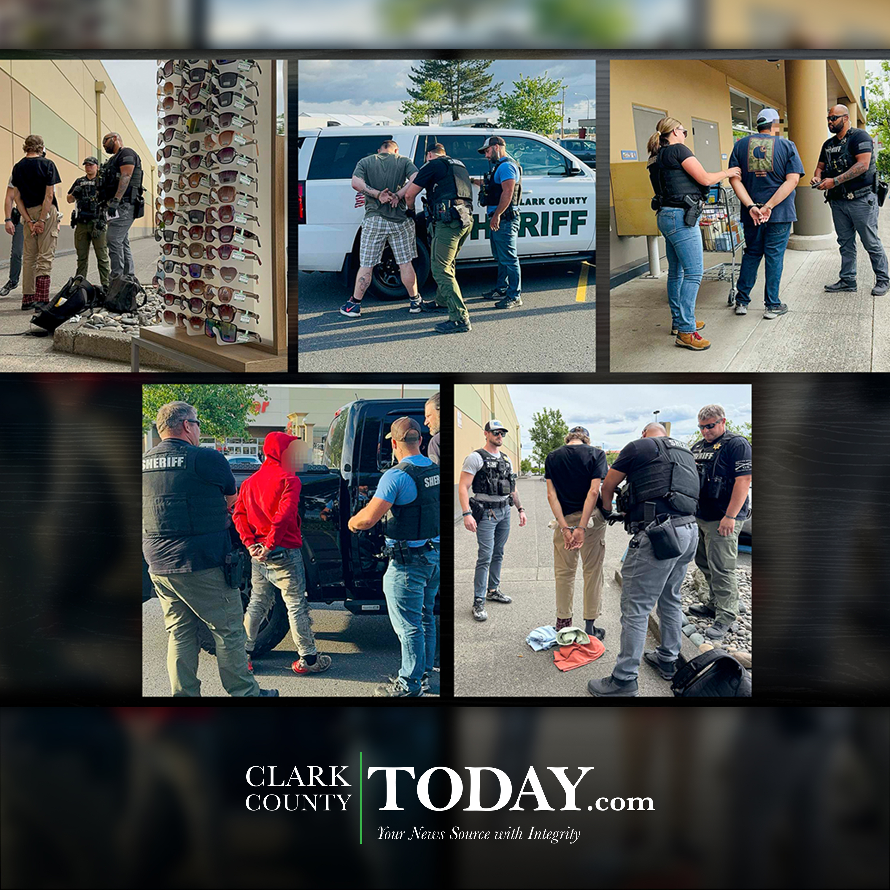 Eight arrested in Clark County Sheriff's Office's second retail theft mission