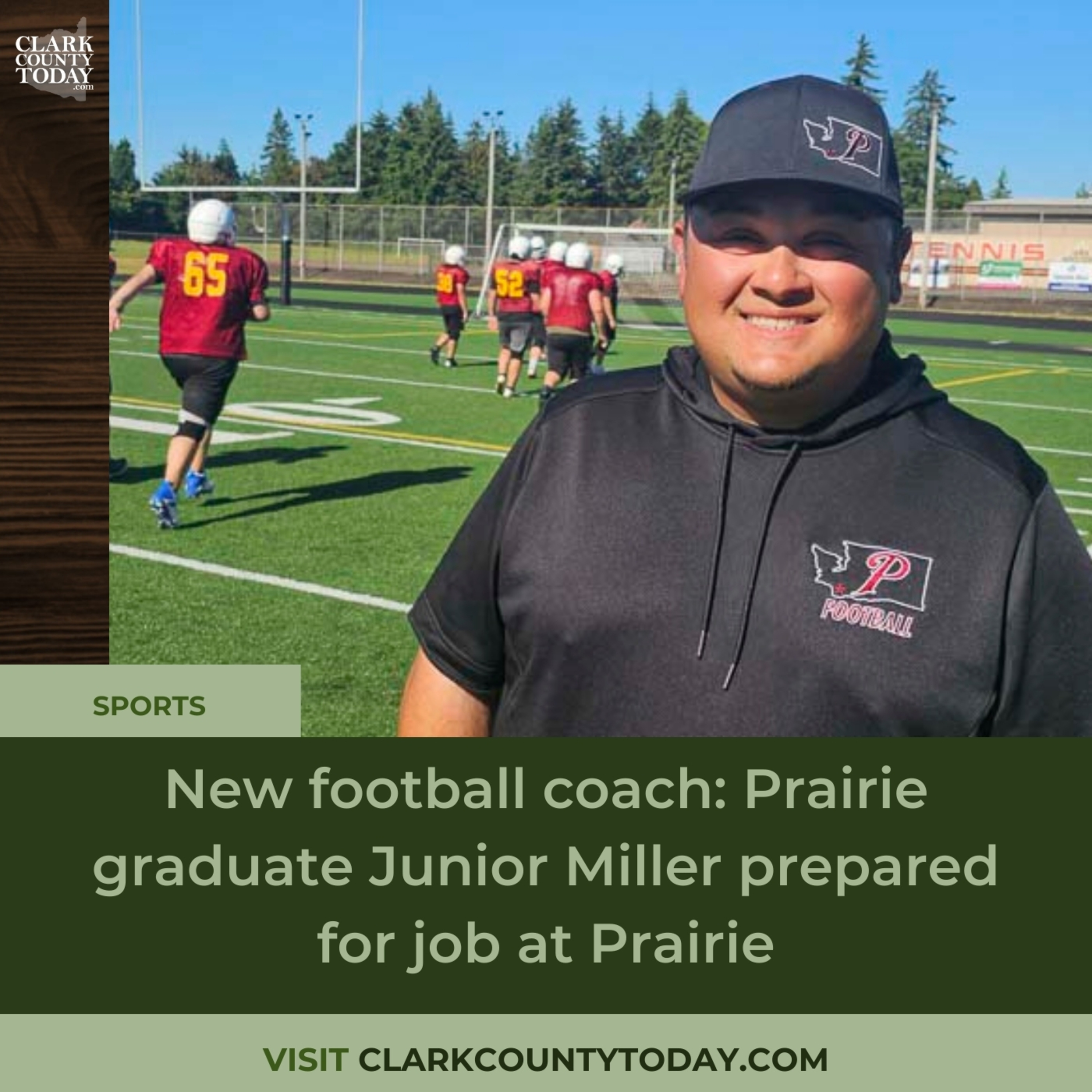 New football coach: Prairie graduate Junior Miller prepared for job at Prairie