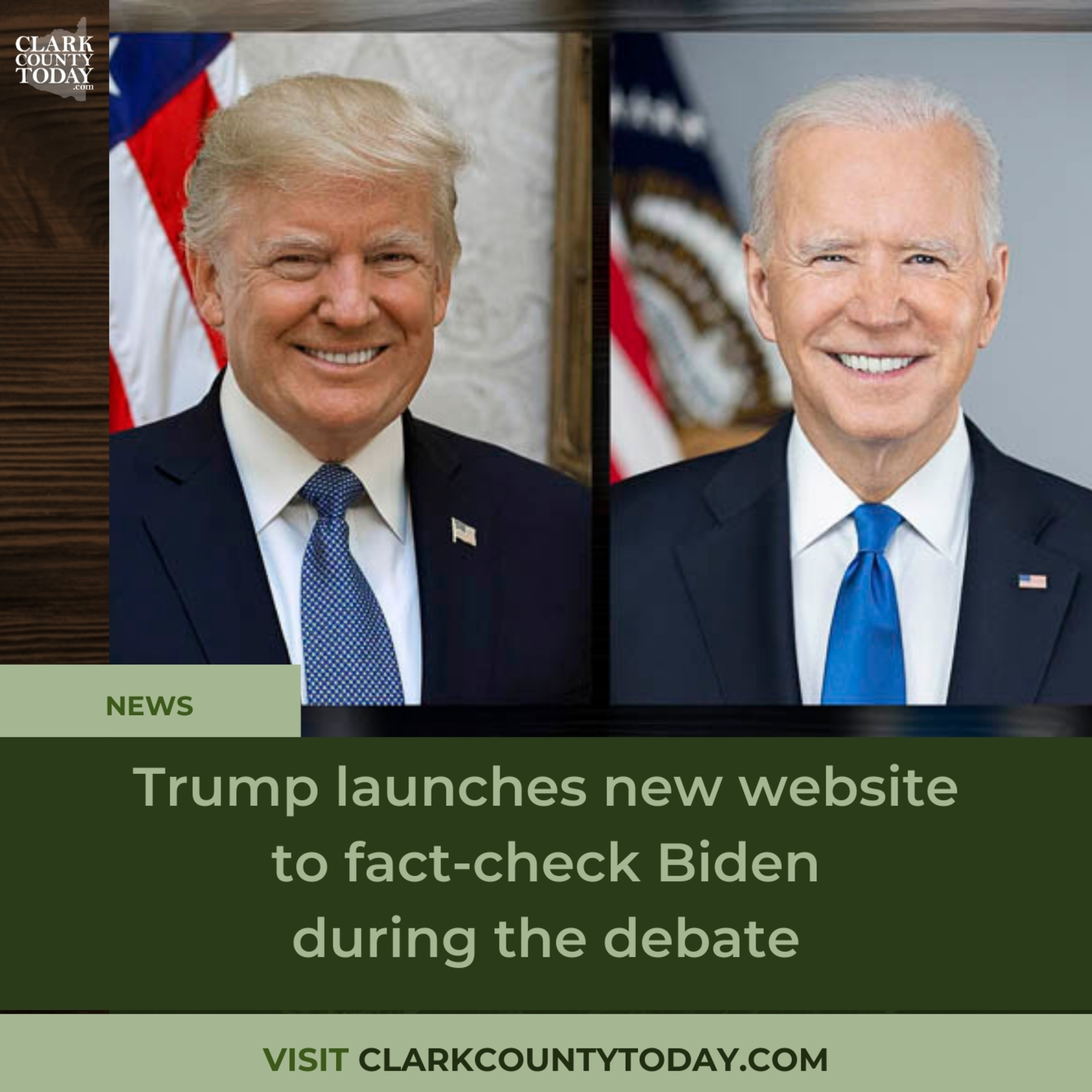 Trump launches new website to fact-check Biden during the debate