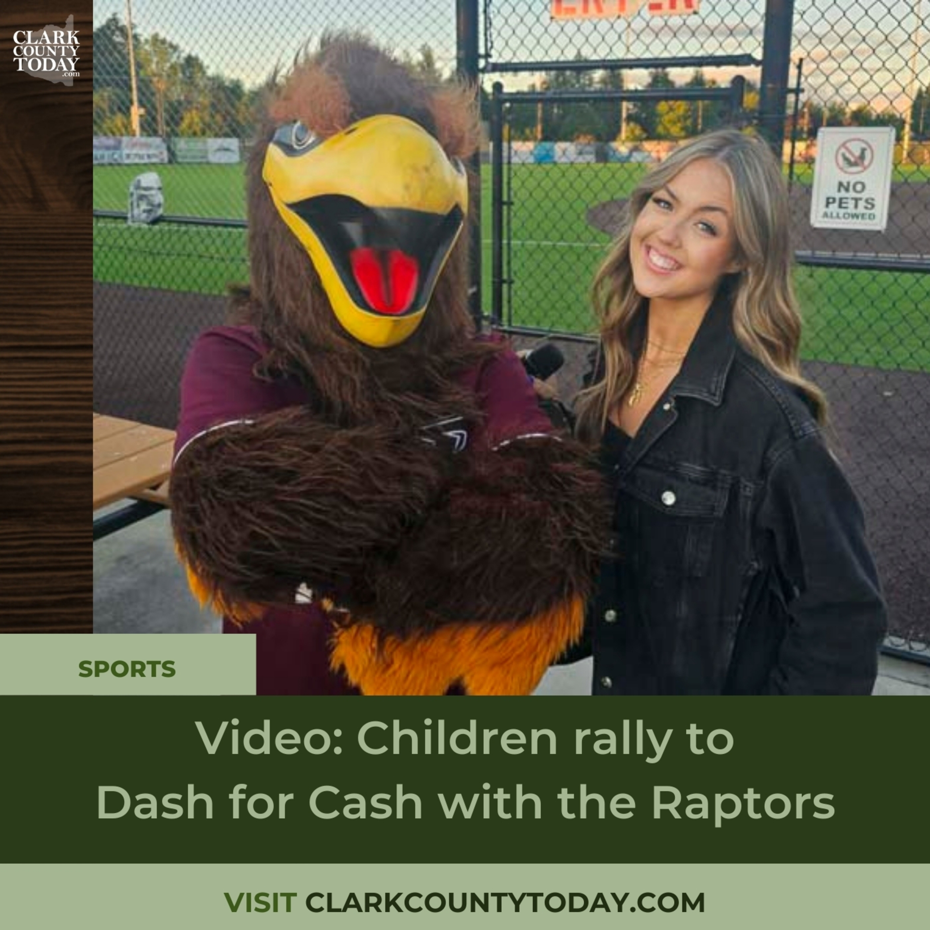 Video: Children rally to Dash for Cash with the Raptors