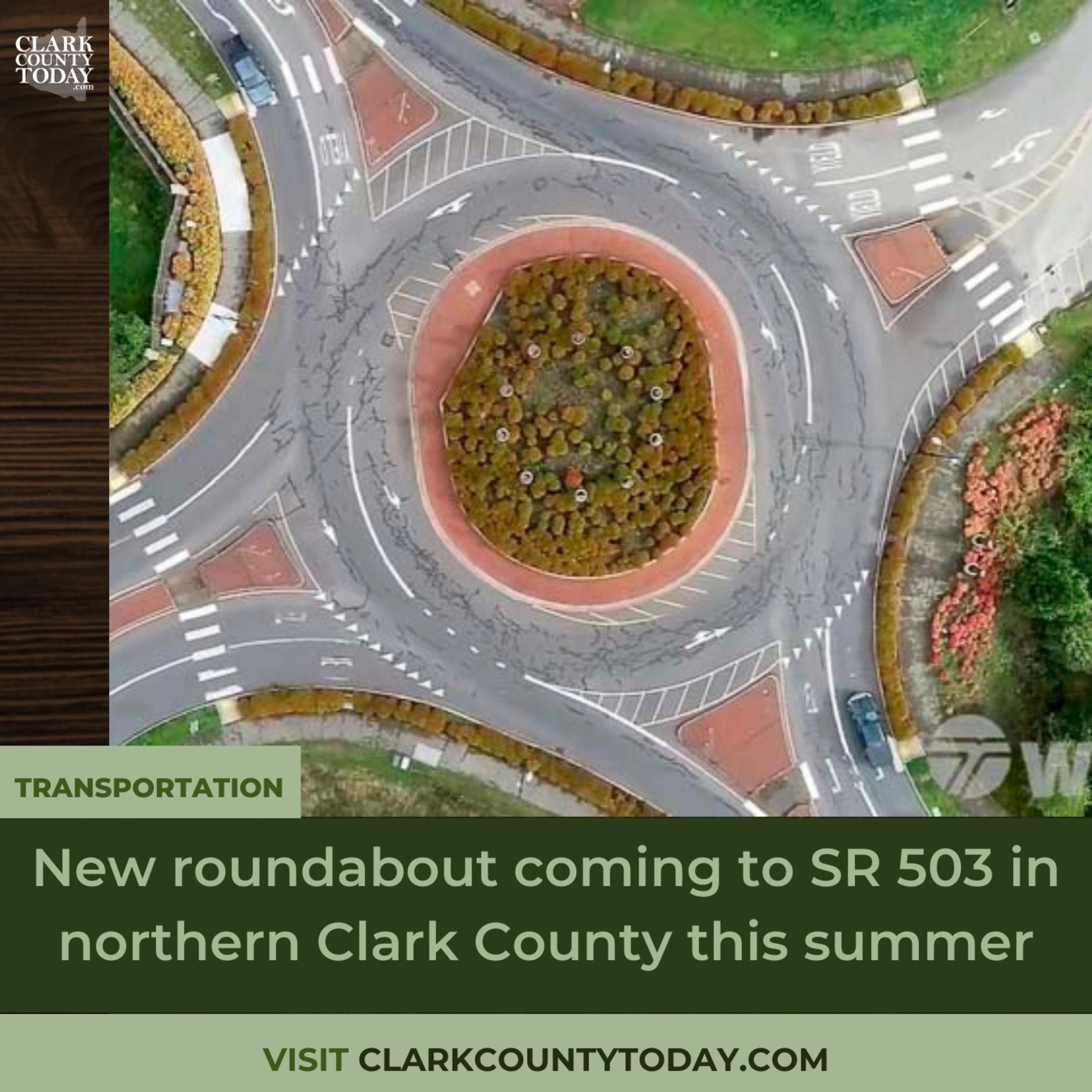 New roundabout coming to SR 503 in northern Clark County this summer