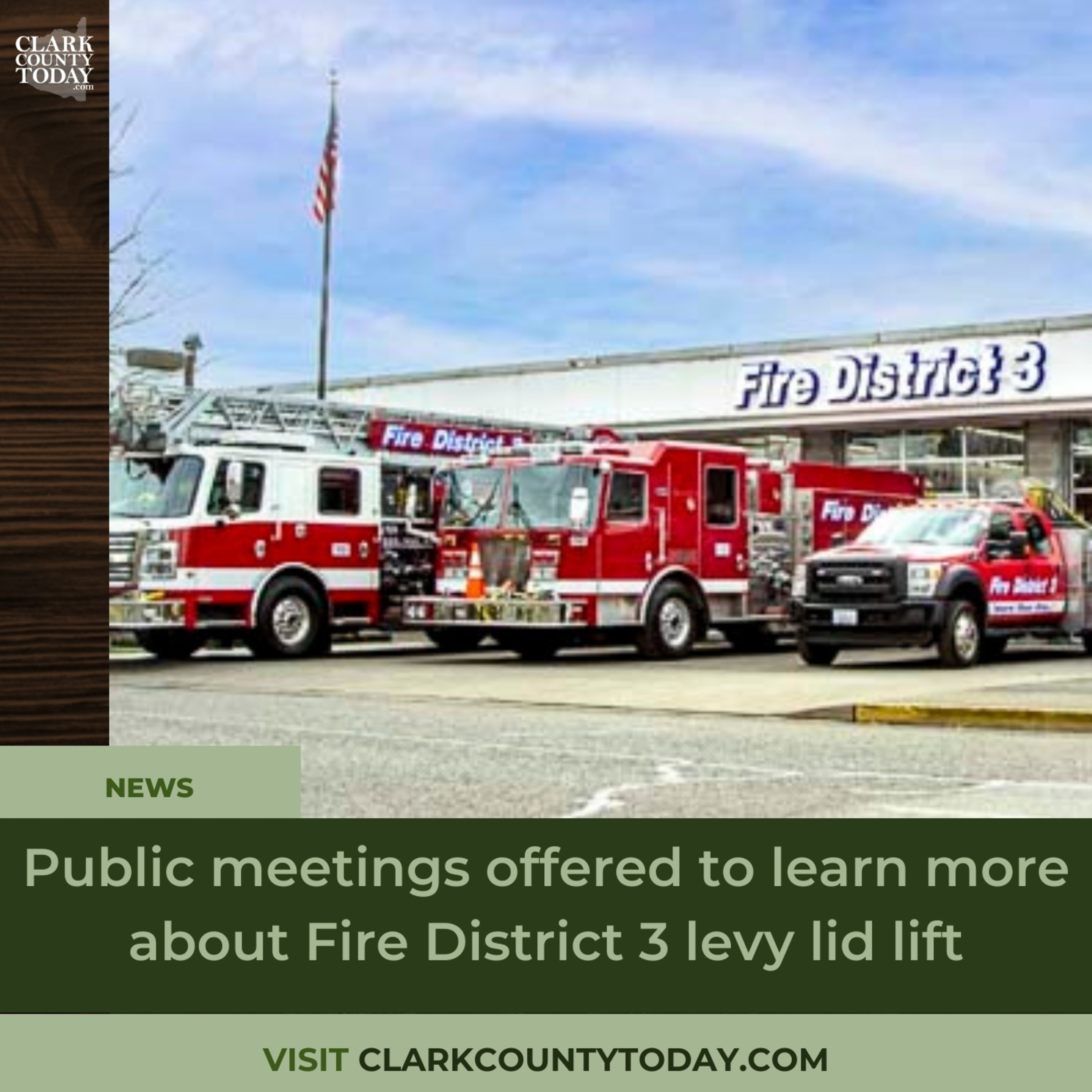 Public meetings offered to learn more about Fire District 3 levy lid lift