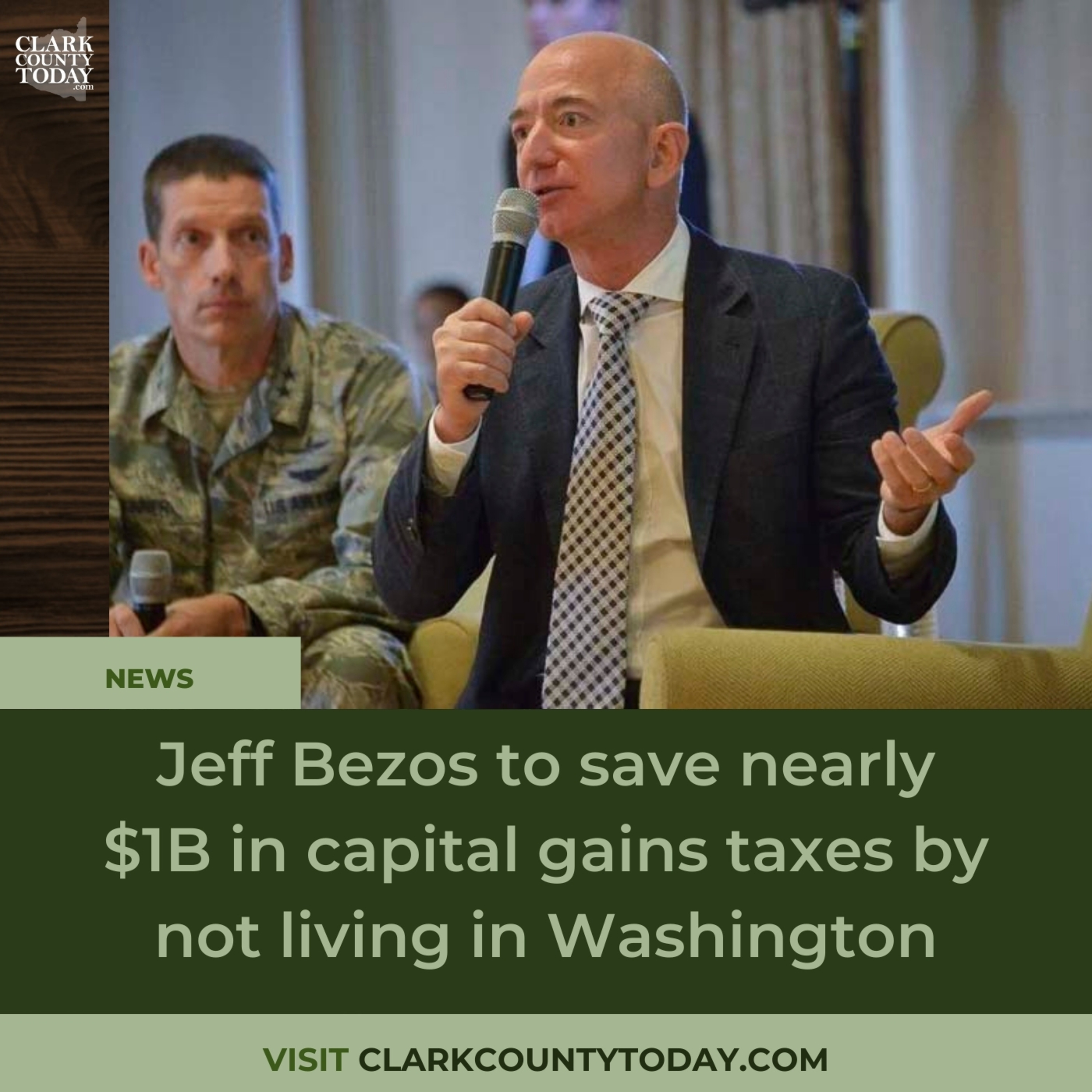 Jeff Bezos to save nearly $1B in capital gains taxes by not living in Washington