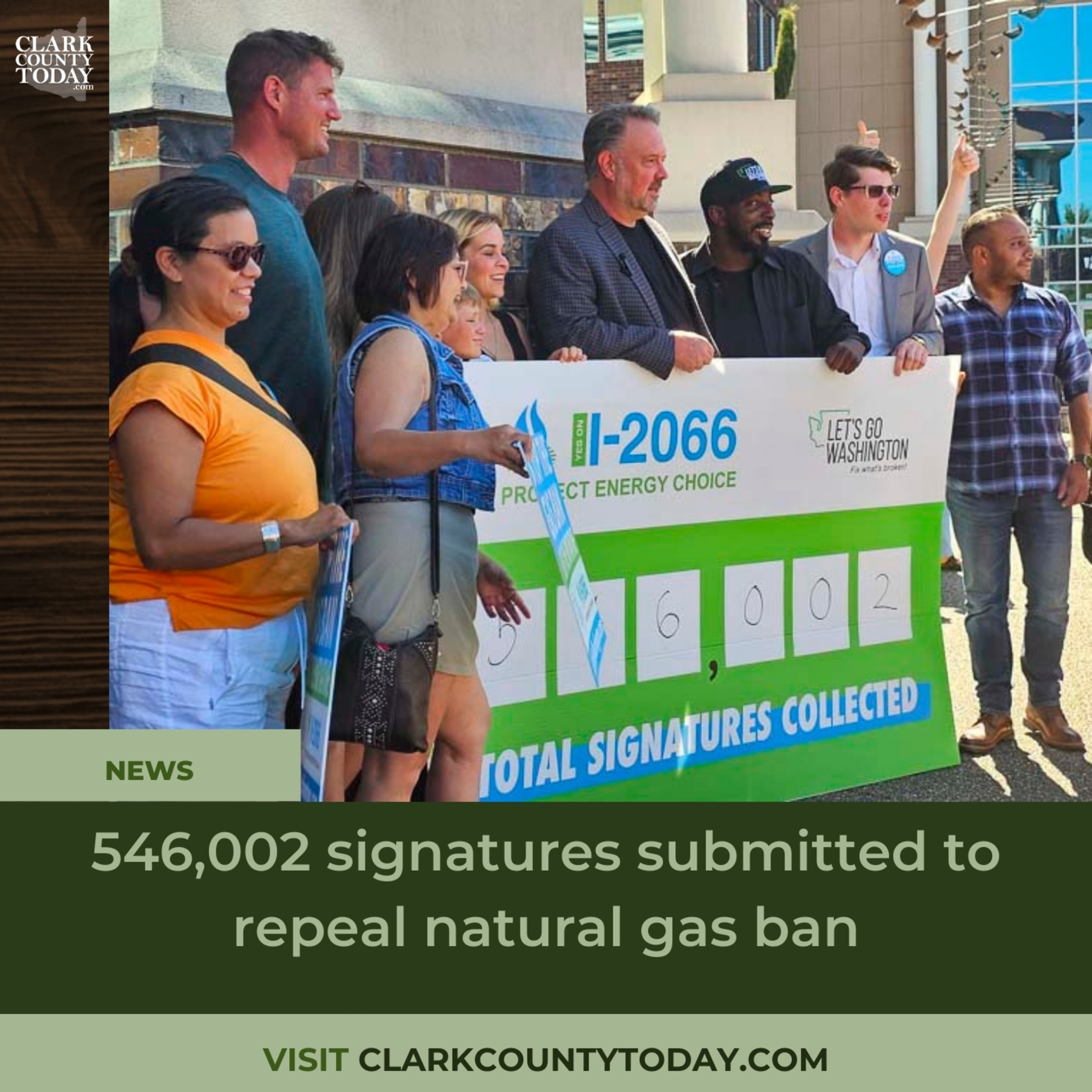 546,002 signatures submitted to repeal natural gas ban