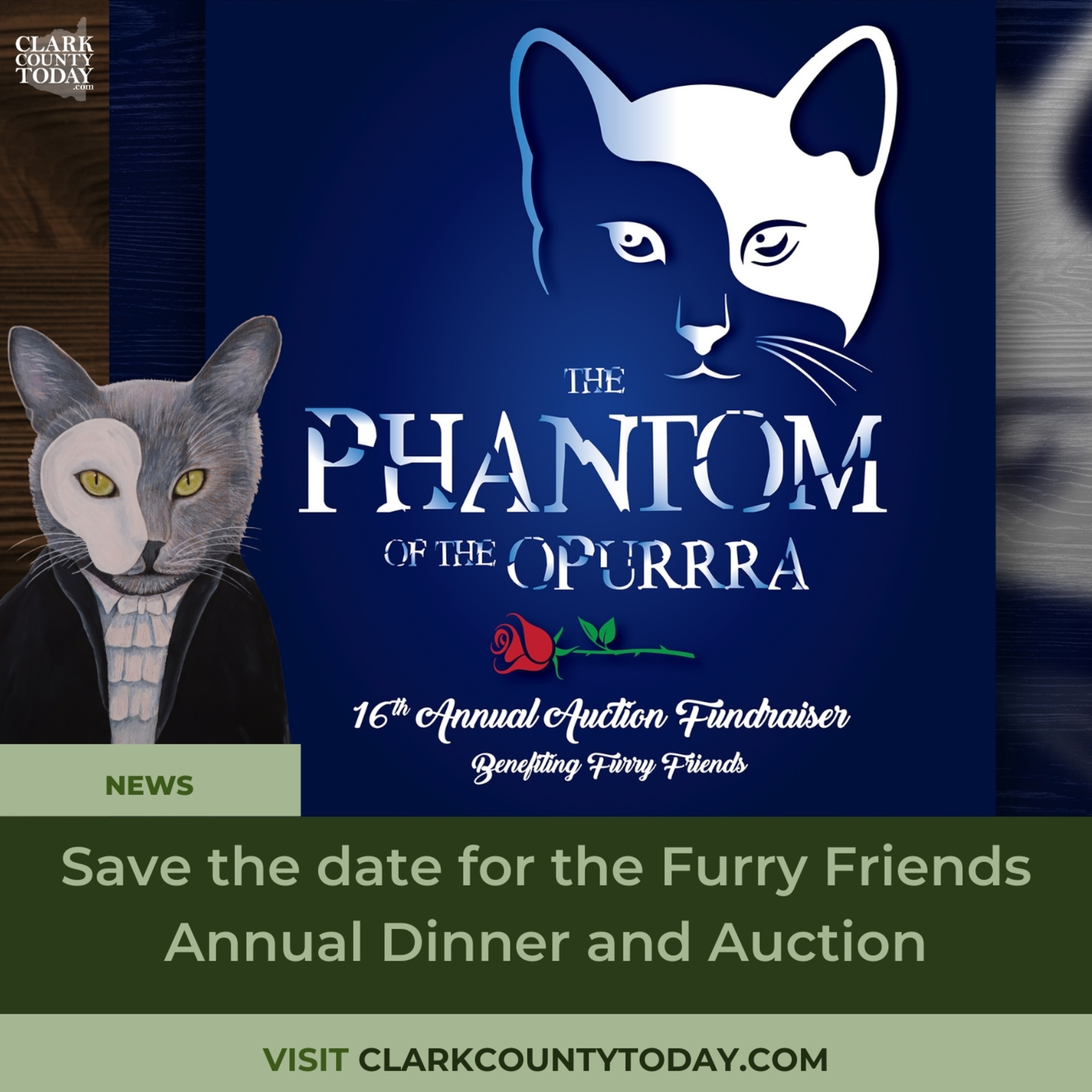 Save the date for the Furry Friends Annual Dinner and Auction