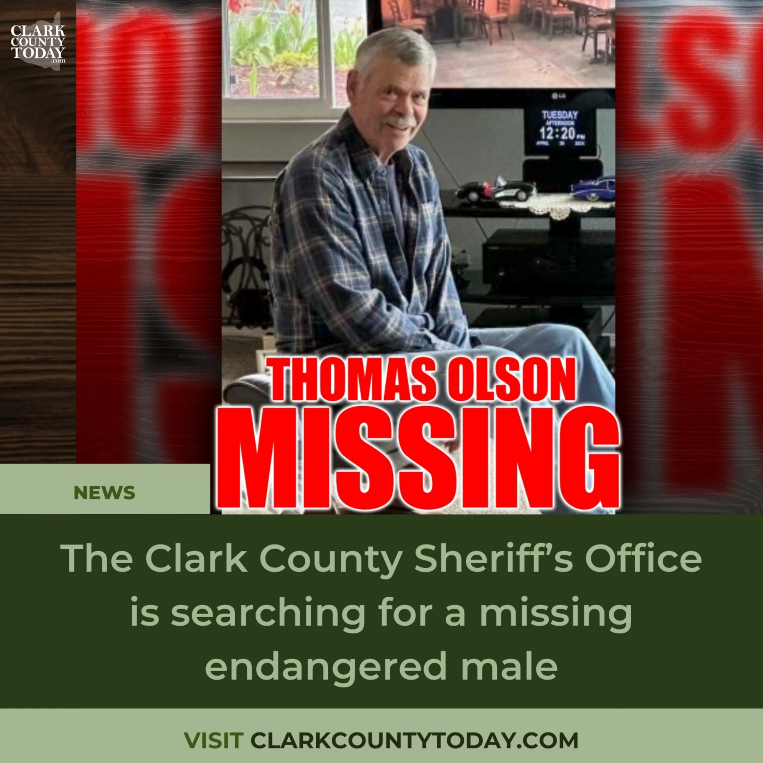 CCSO seeks assistance to locate missing endangered male