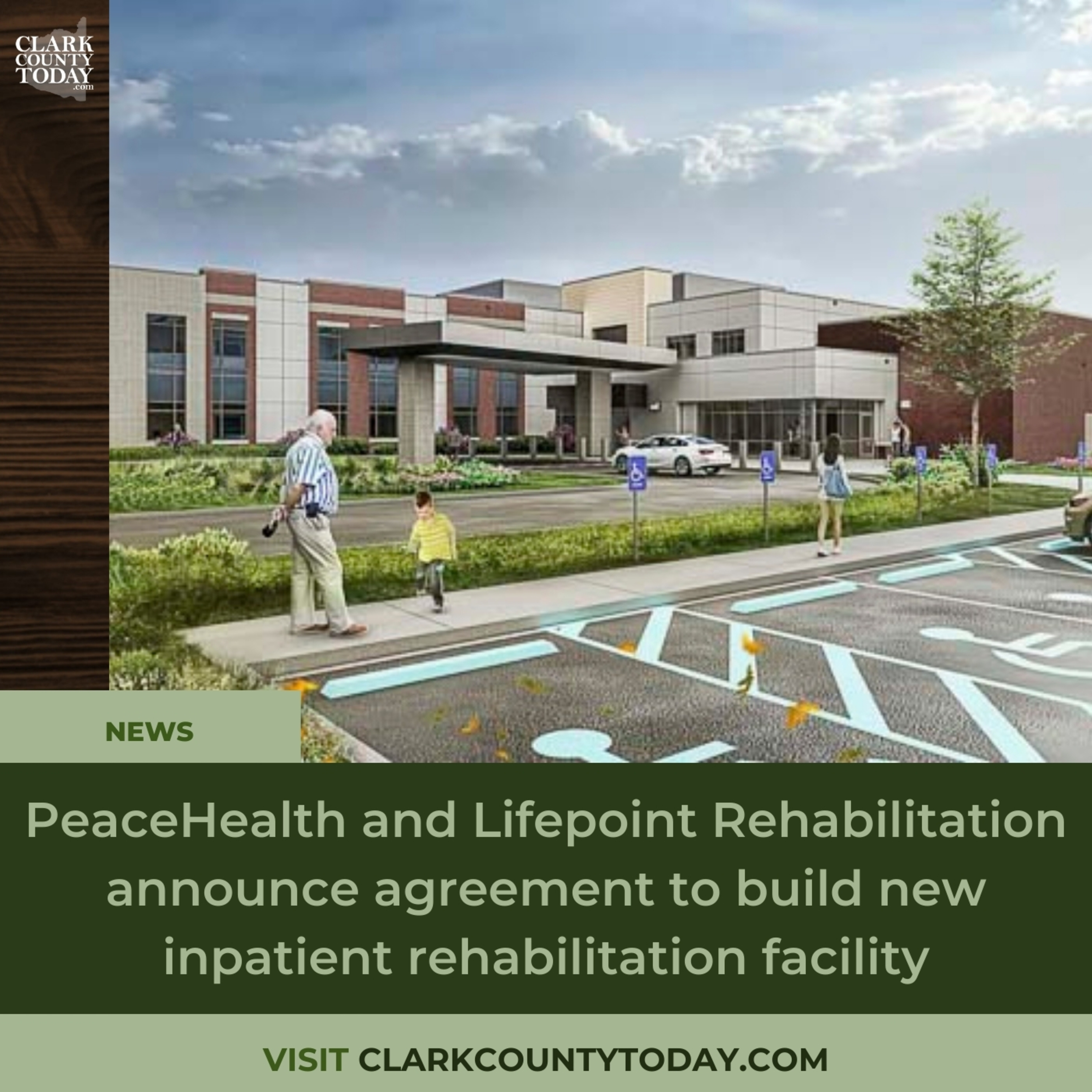 PeaceHealth and Lifepoint Rehabilitation announce agreement to build new inpatient rehabilitation facility