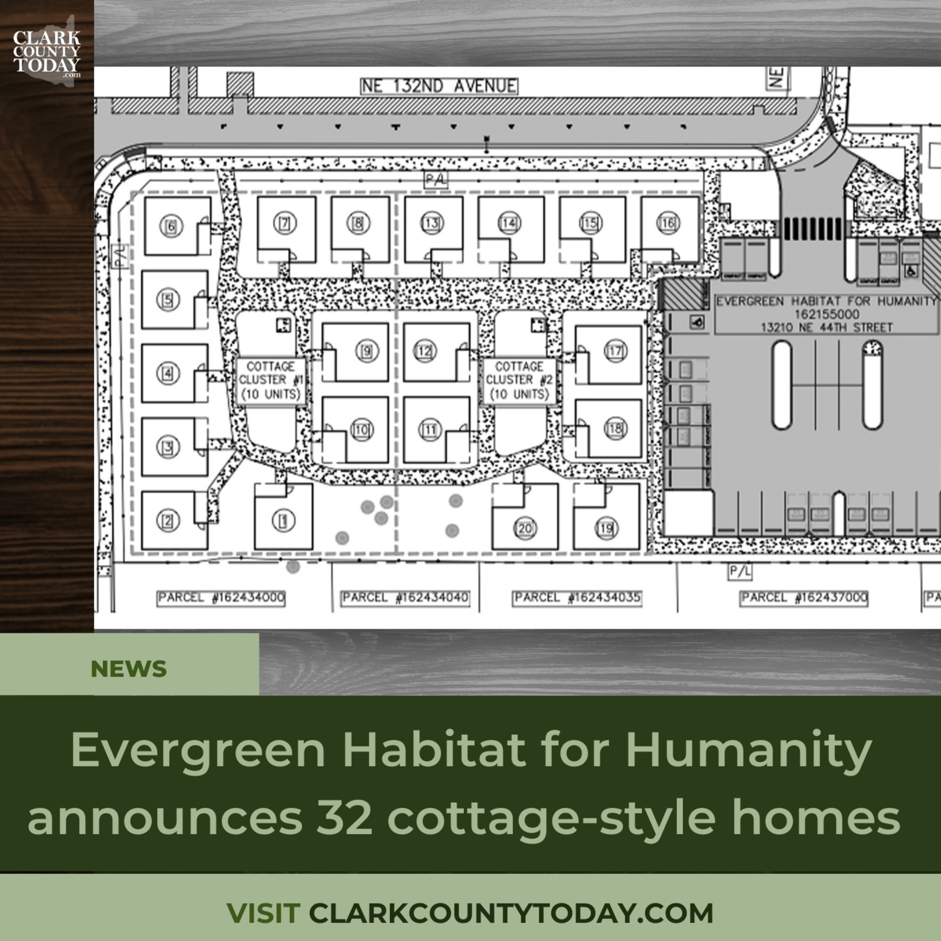 Evergreen Habitat for Humanity announces 32 cottage-style homes