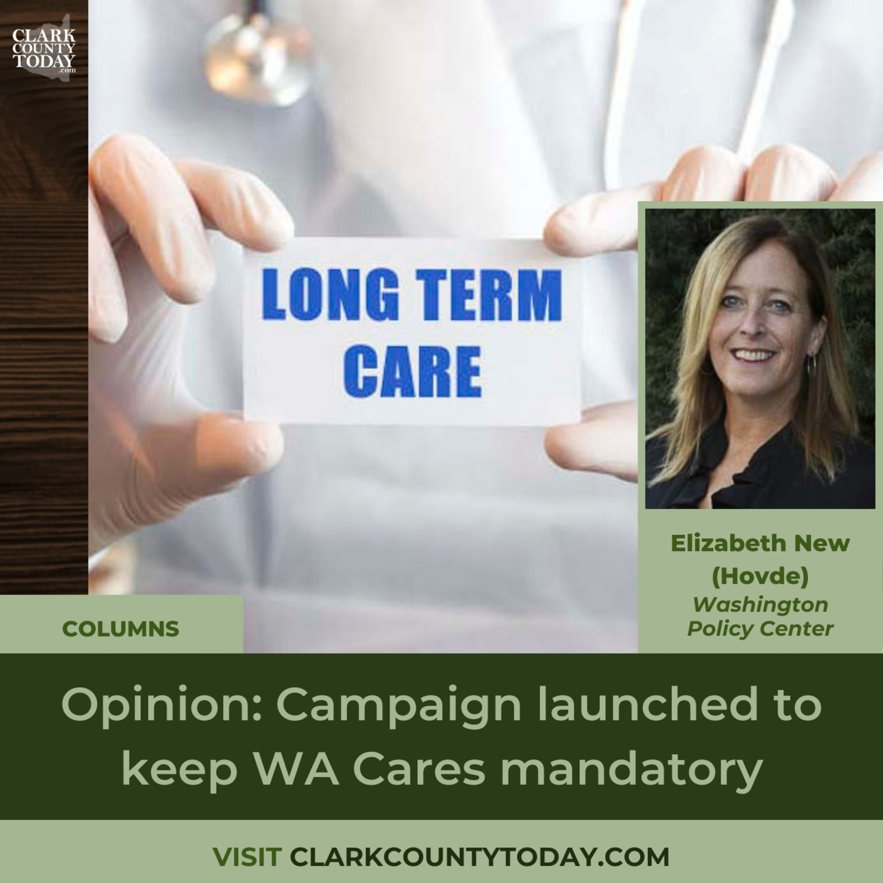 Opinion: Campaign launched to keep WA Cares mandatory