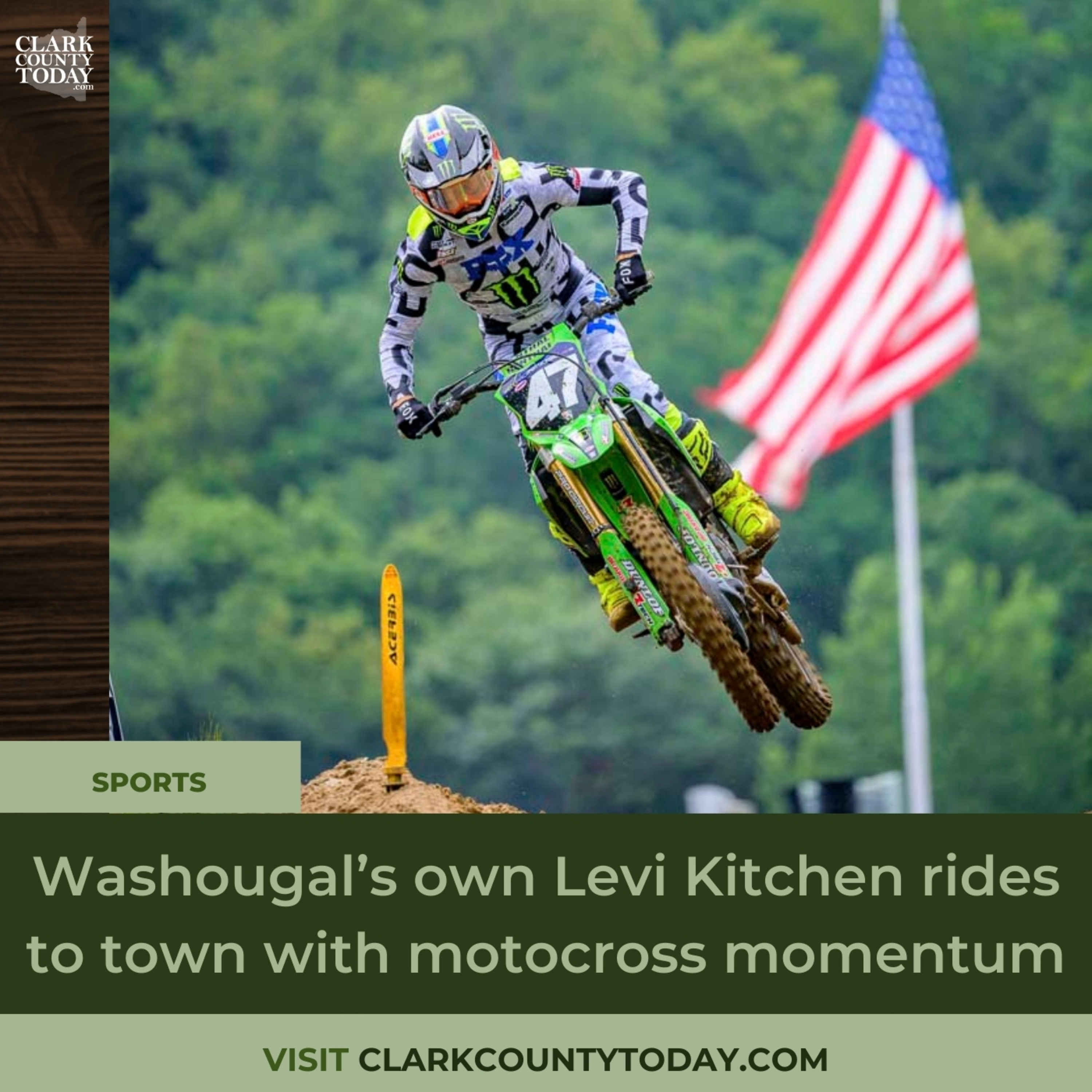 Washougal’s own Levi Kitchen rides to town with motocross momentum