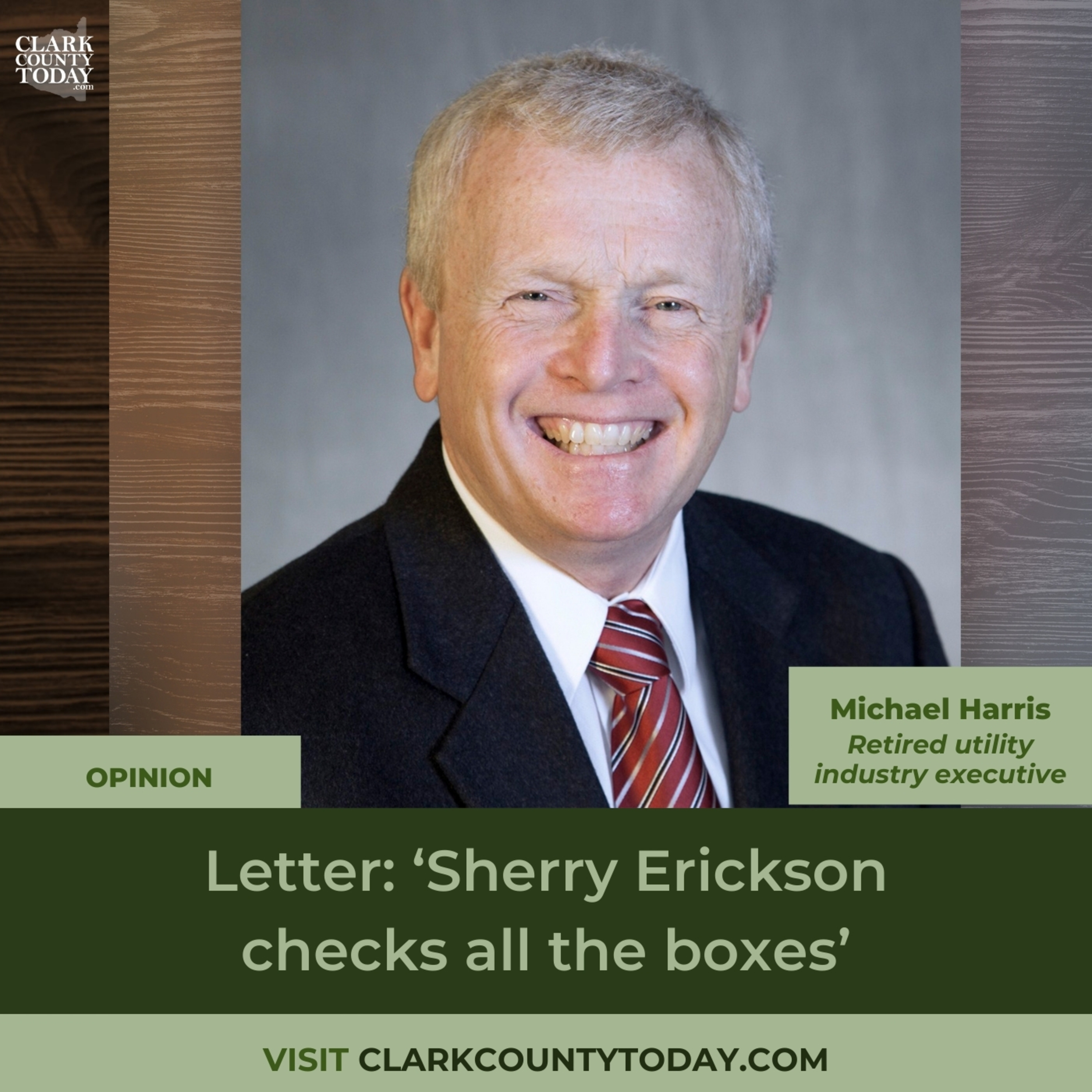 Letter: ‘Sherry Erickson checks all the boxes’