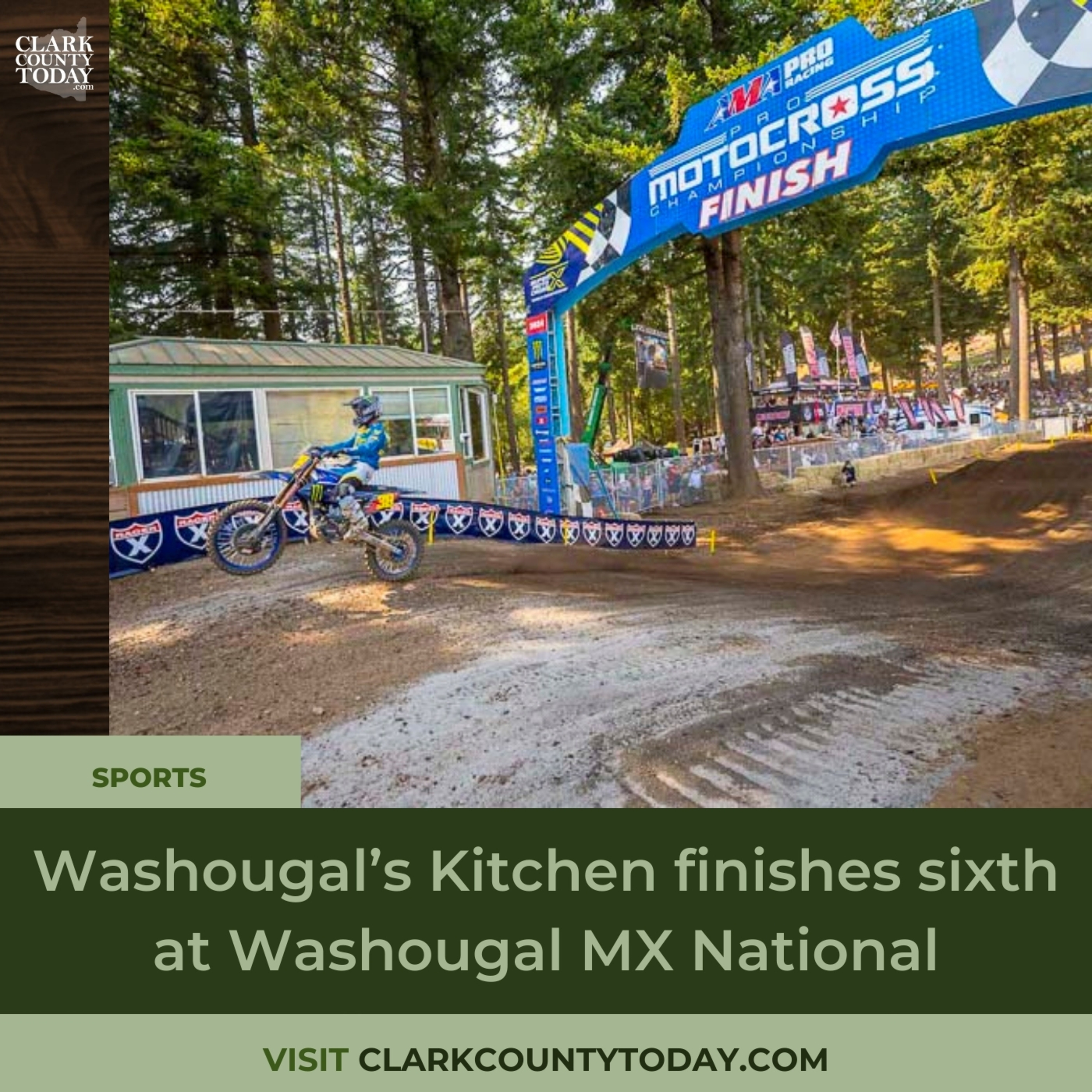 Washougal’s Kitchen finishes sixth at Washougal MX National