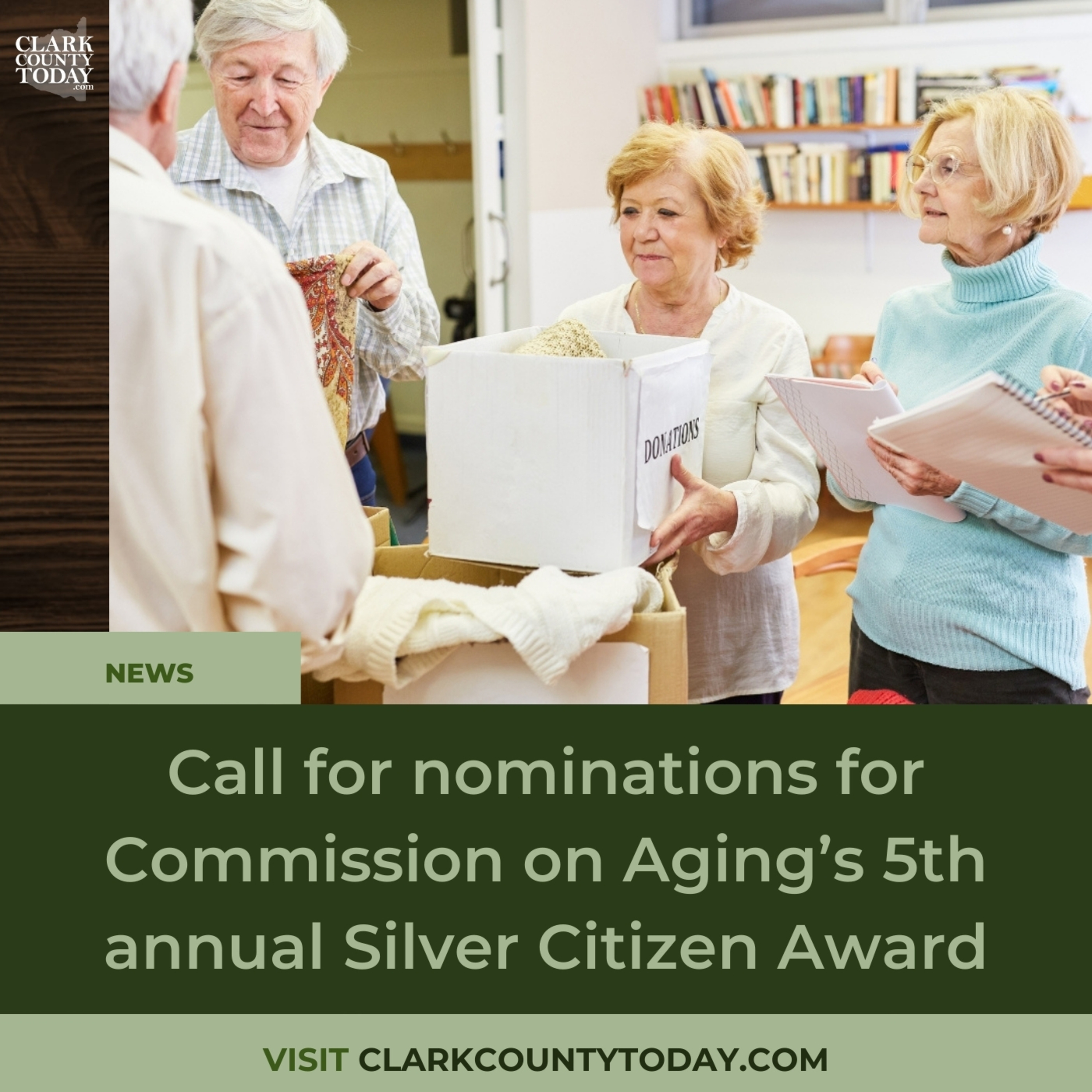 Call for nominations for Commission on Aging’s 5th annual Silver Citizen Award