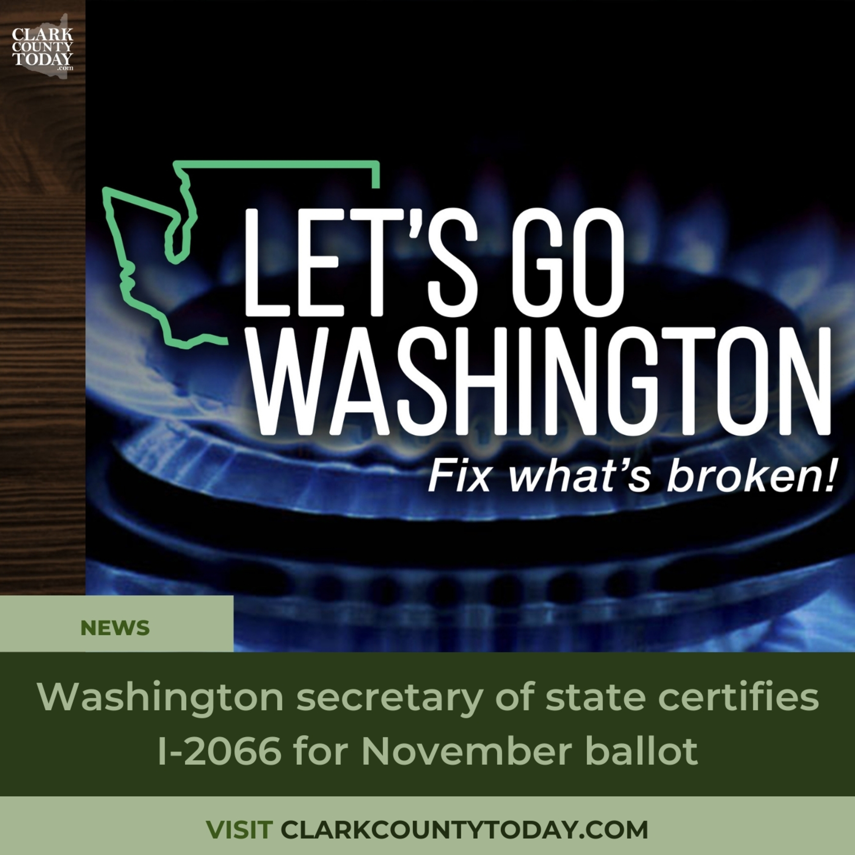 Washington secretary of state certifies I-2066 for November ballot