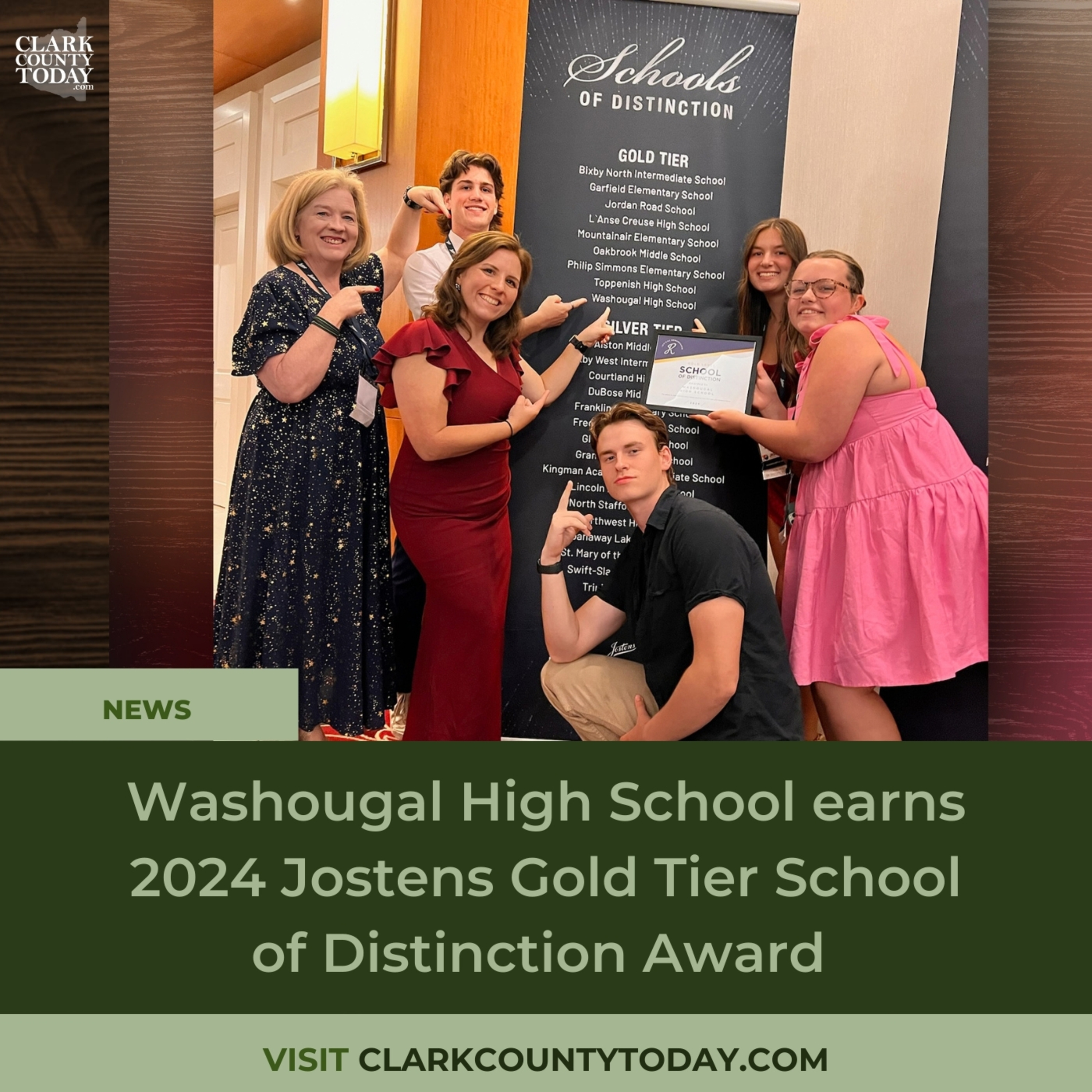 Washougal High School earns 2024 Jostens Gold Tier School of Distinction Award