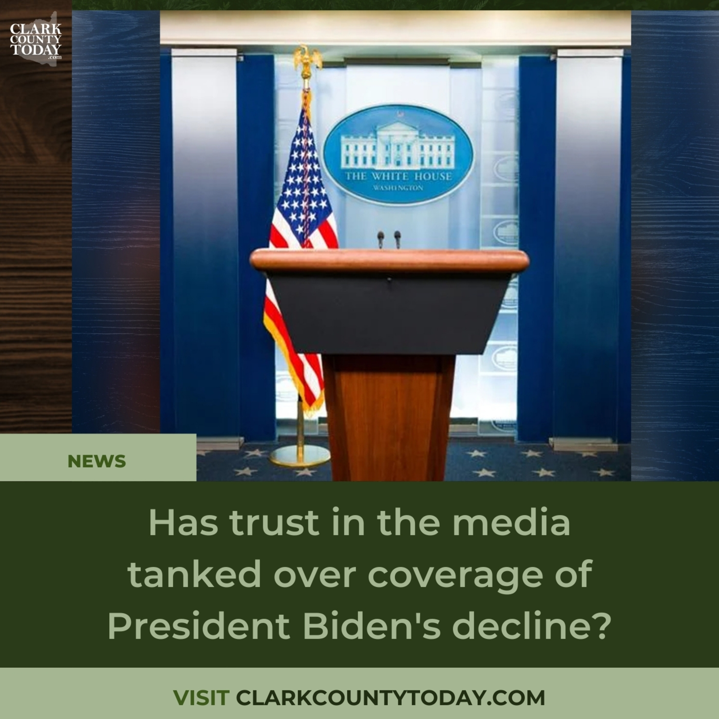 Has trust in the media tanked over coverage of President Biden's decline?